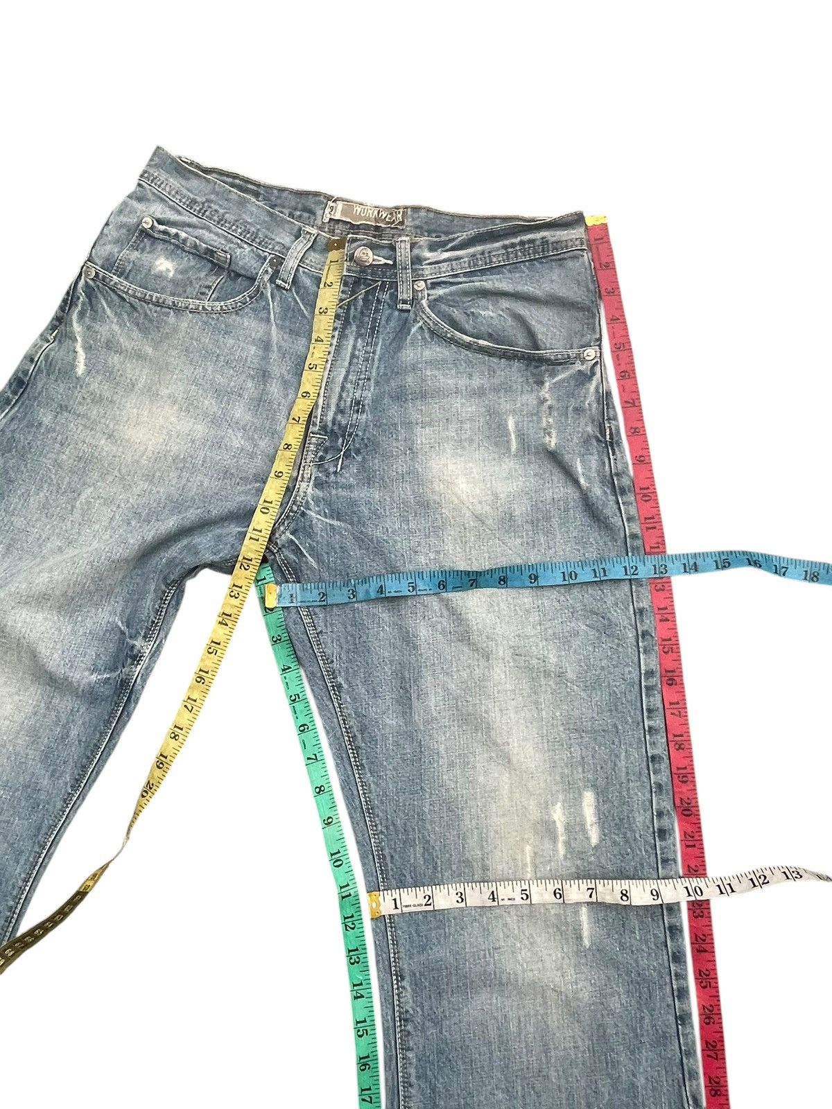 Lee Vintage Lee Dungarees Distresed Denim Size US 33 - 13 Thumbnail