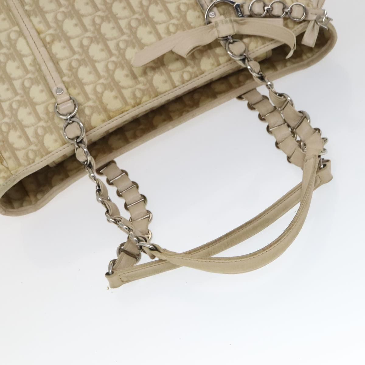 Dior DIOR Trotter Canvas Romantic Shoulder Bag Pvc Beige Silver Size ONE SIZE - 7 Thumbnail