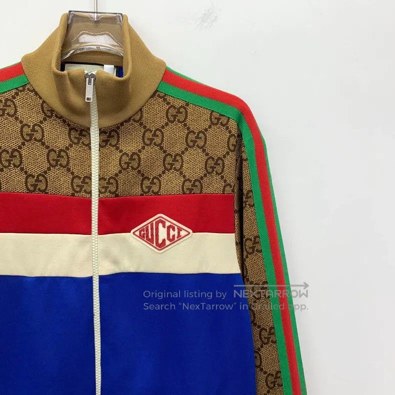 Gucci Gucci Colour block side stripe logo jacquard stitching cot Size US S / EU 44-46 / 1 - 3 Thumbnail