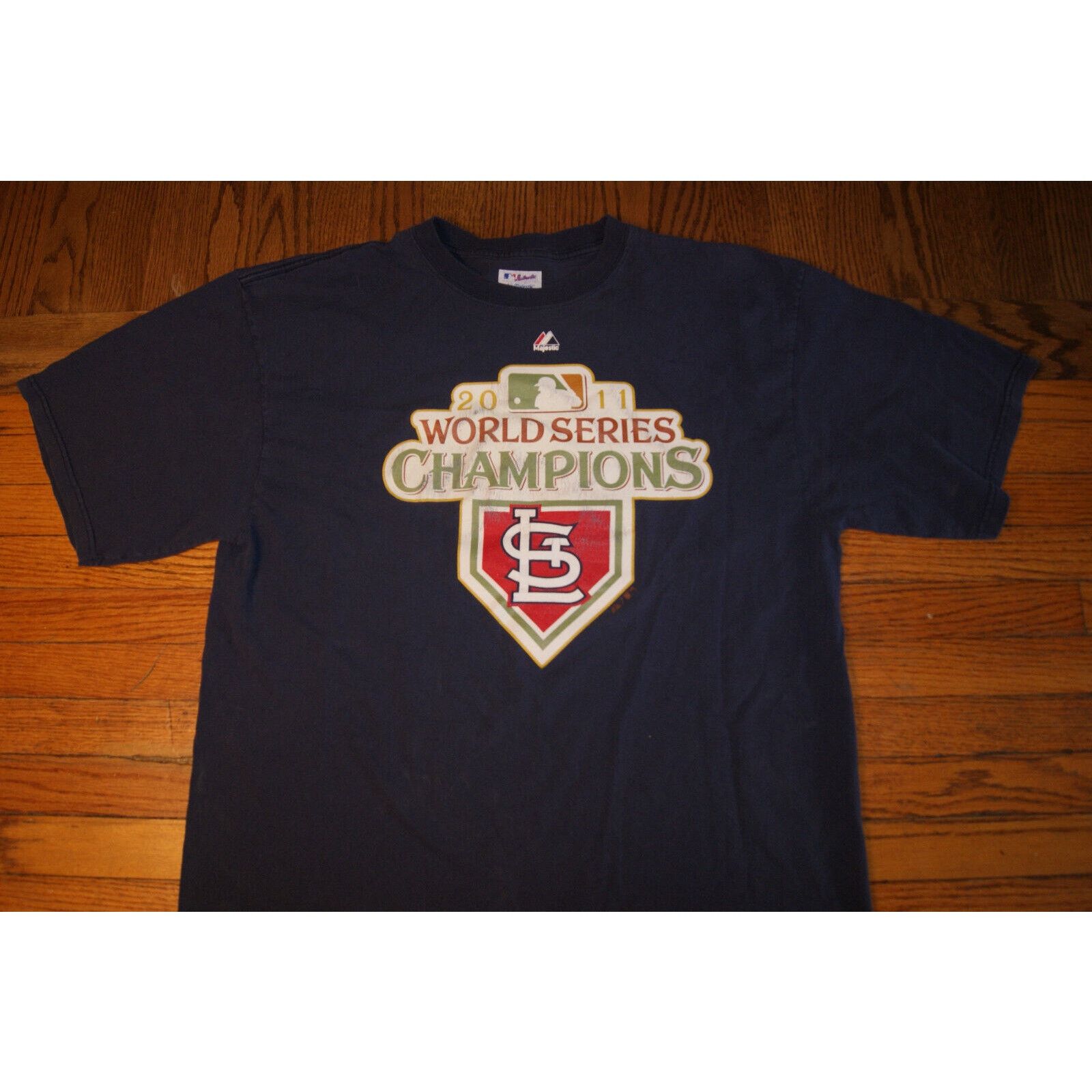 Majestic St Louis Cardinals 2011 World Series Champ Majestic L TShirt Size US L / EU 52-54 / 3 - 1 Thumbnail