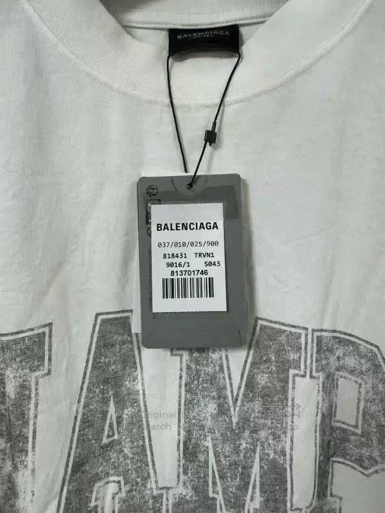 Balenciaga Balenciaga Alphabet Pattern Printed Round Neck Casual Shor Size US S / EU 44-46 / 1 - 5 Thumbnail