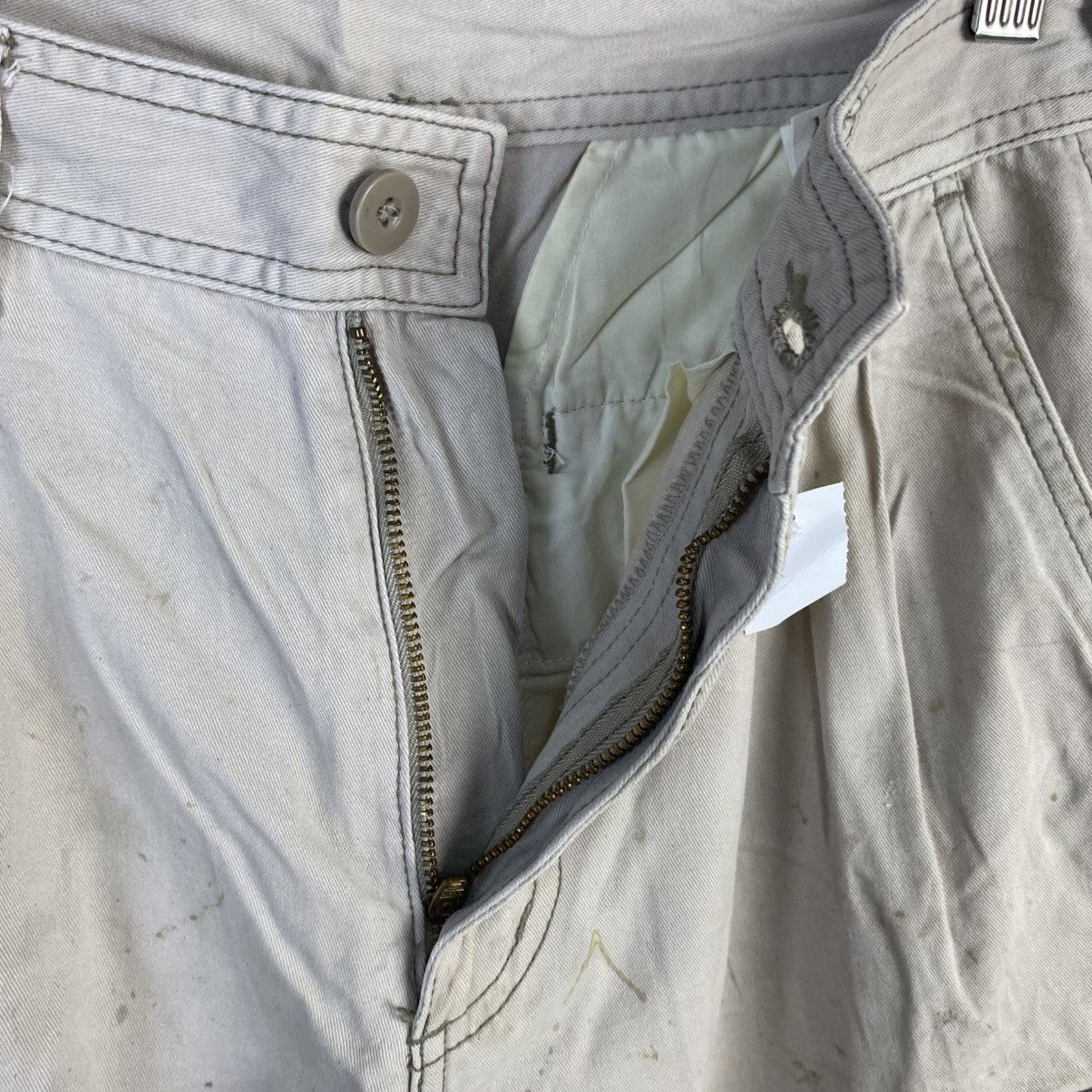 Japanese Brand DL Suolotions White Cargo Multipocket Pants #C967 Size 25" / US 0 / IT 36 - 16 Thumbnail