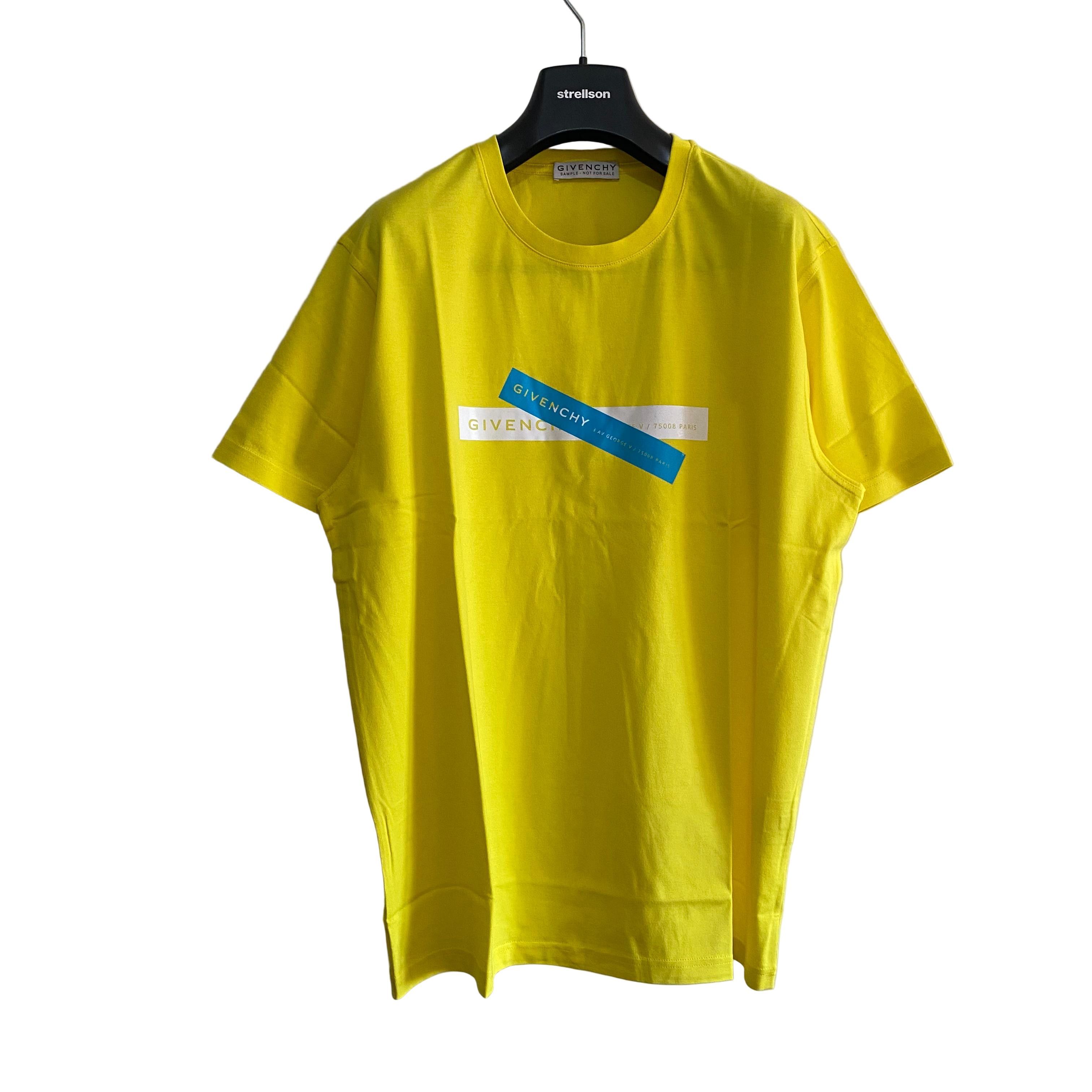 Givenchy x Browns 50 Yellow Tape Logo T-Shirt Size US M / EU 48-50 / 2 - 1 Thumbnail