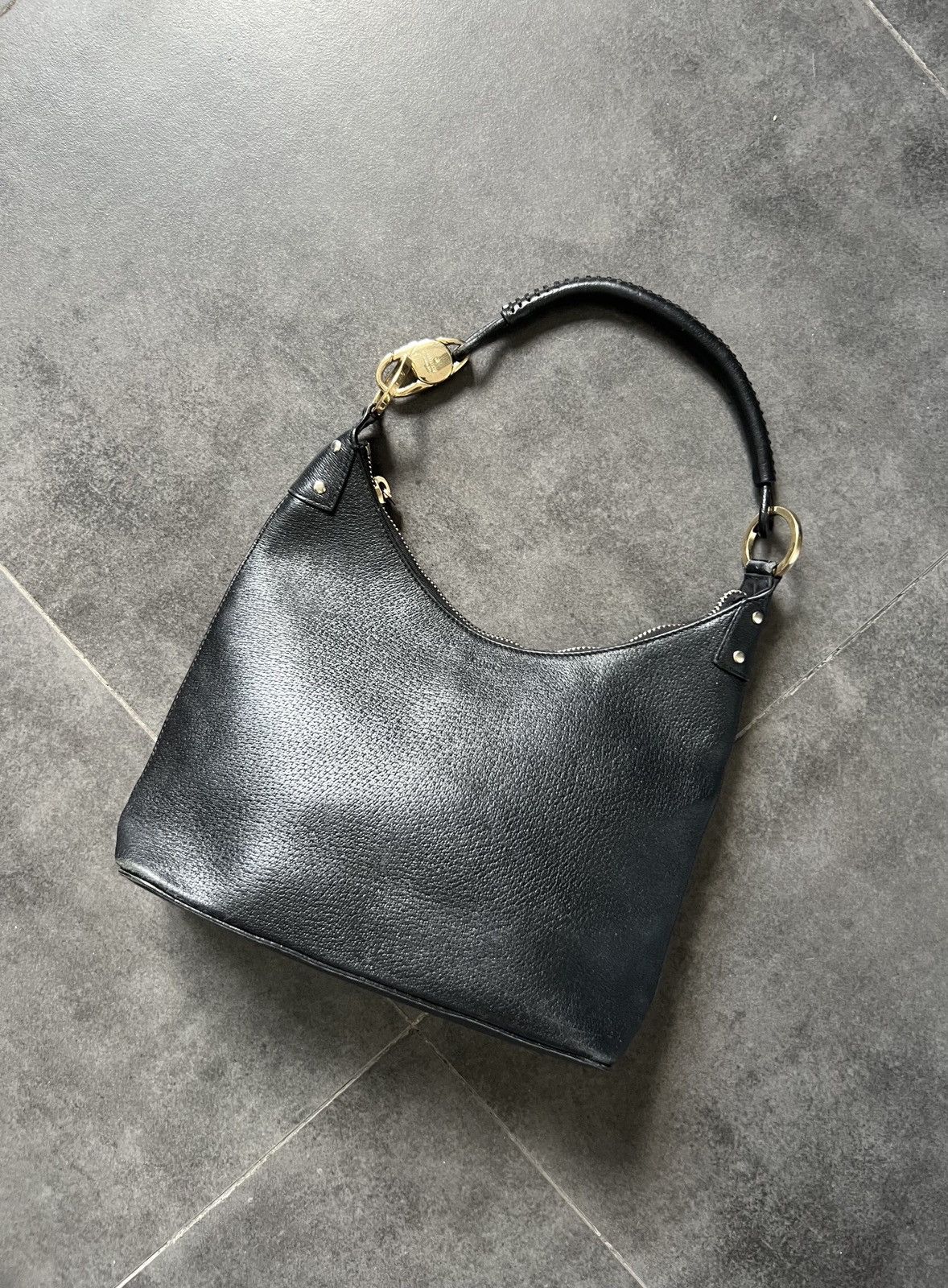 LEATHER LOGO バッグ OLD SHOULDER GUCCI BAG