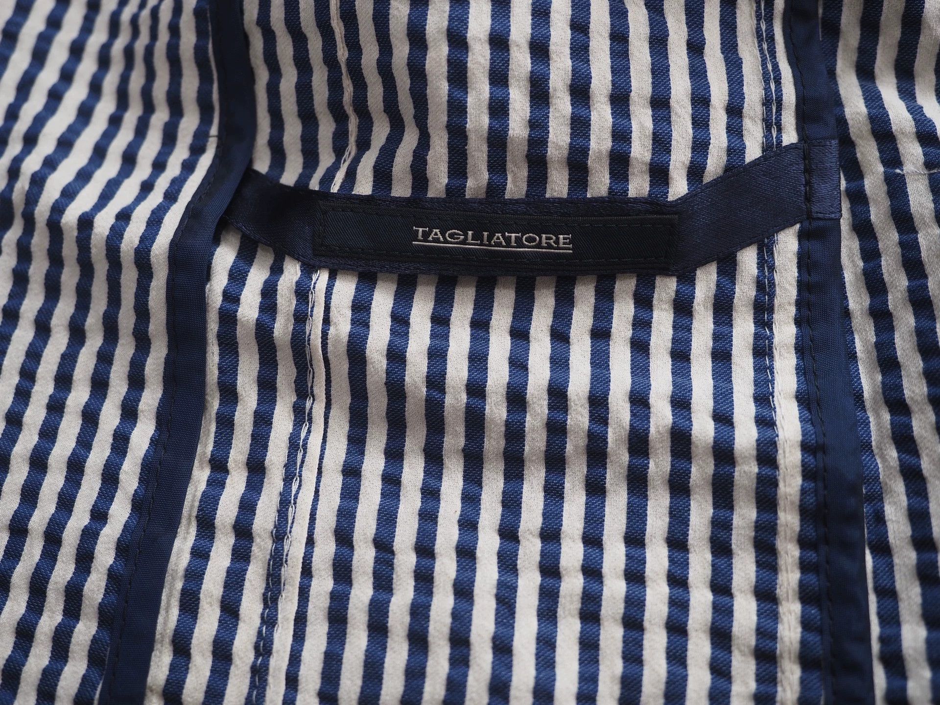 Tagliatore Tagliatore Blue and White Striped Casual Blazer Size XS / US 0-2 / IT 36-38 - 6 Thumbnail