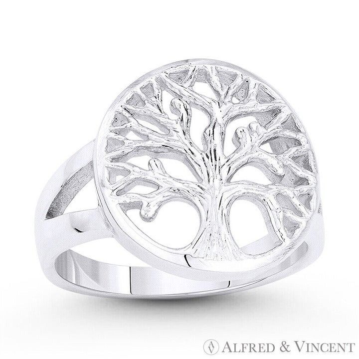 Other Tree-of-Life Charm Splitshank Ring in .925 Sterling Silver Size ONE SIZE - 1 Preview