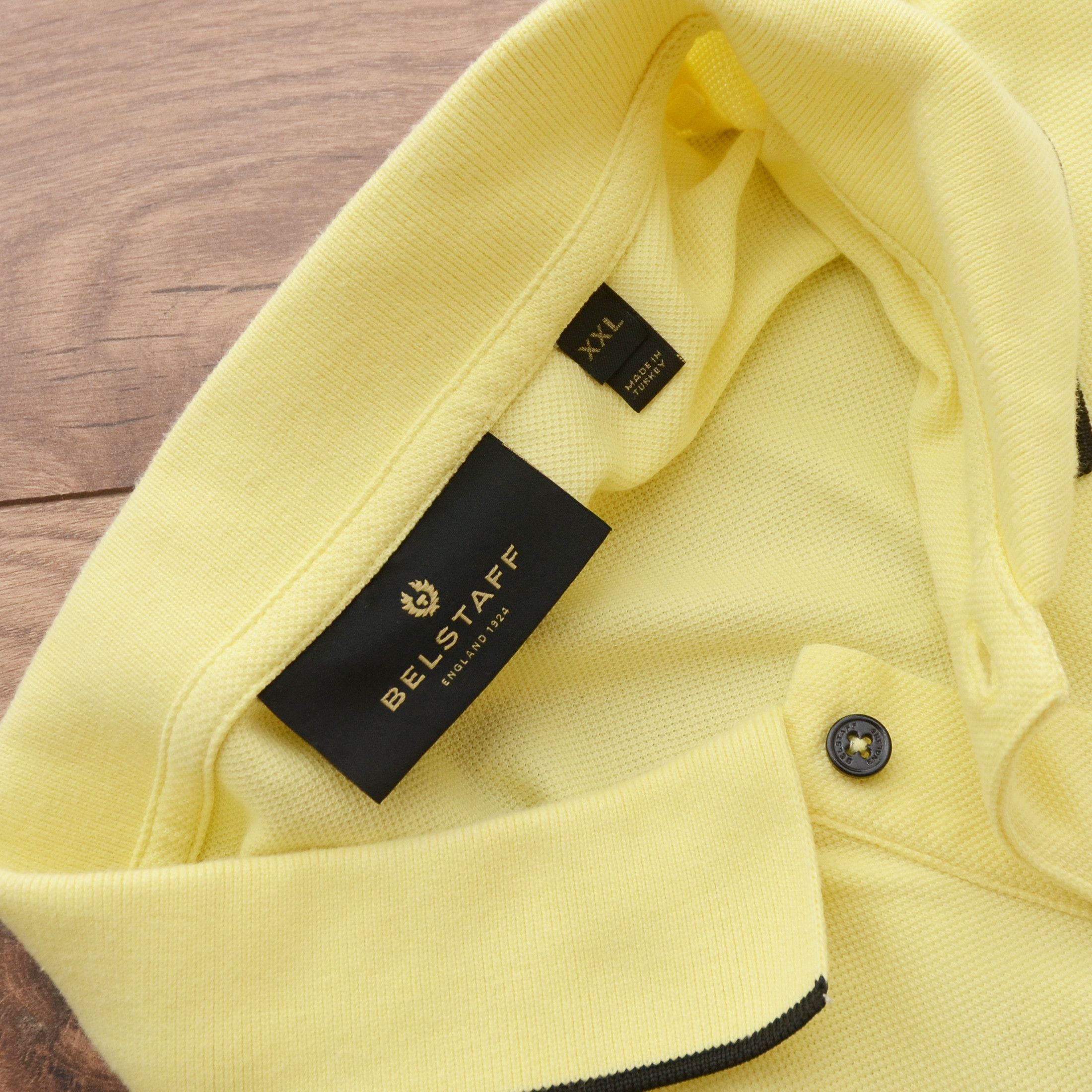 Belstaff Belstaff Tipped Polo Shirt XXL Lemon Yellow Premium Tee Size US XXL / EU 58 / 5 - 11 Thumbnail