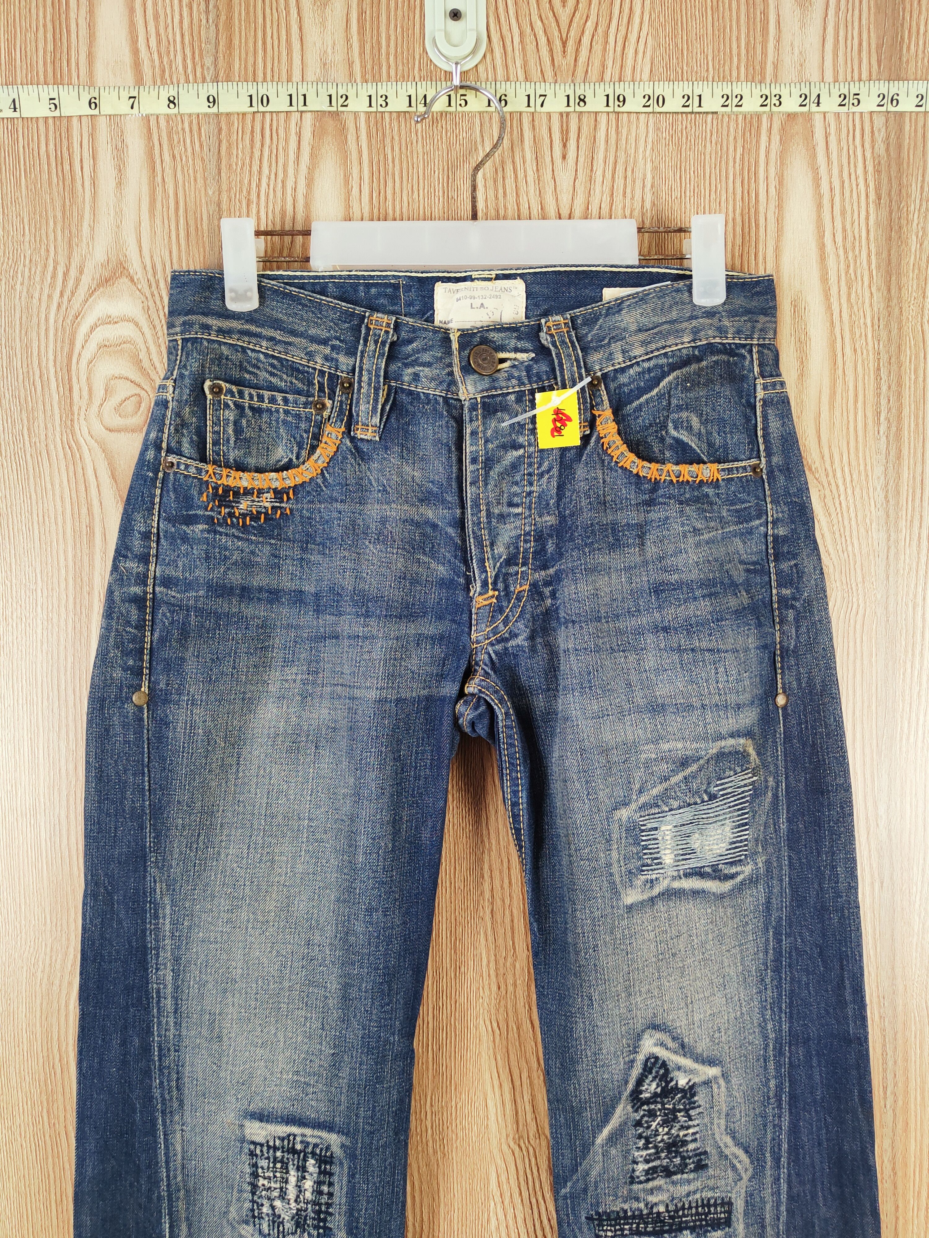 Taverniti Taverniti Dark Blue Distressed Ripped Jeans #W387 Size 28" / US 6 / IT 42 - 2 Thumbnail