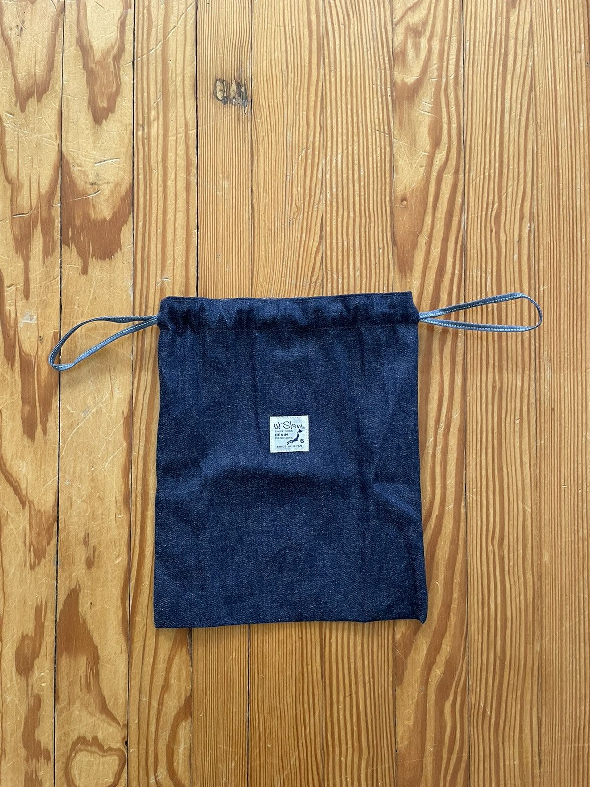 Orslow Orslow Friends & Family Denim Pouch Bag Blue Size ONE SIZE - 2 Thumbnail