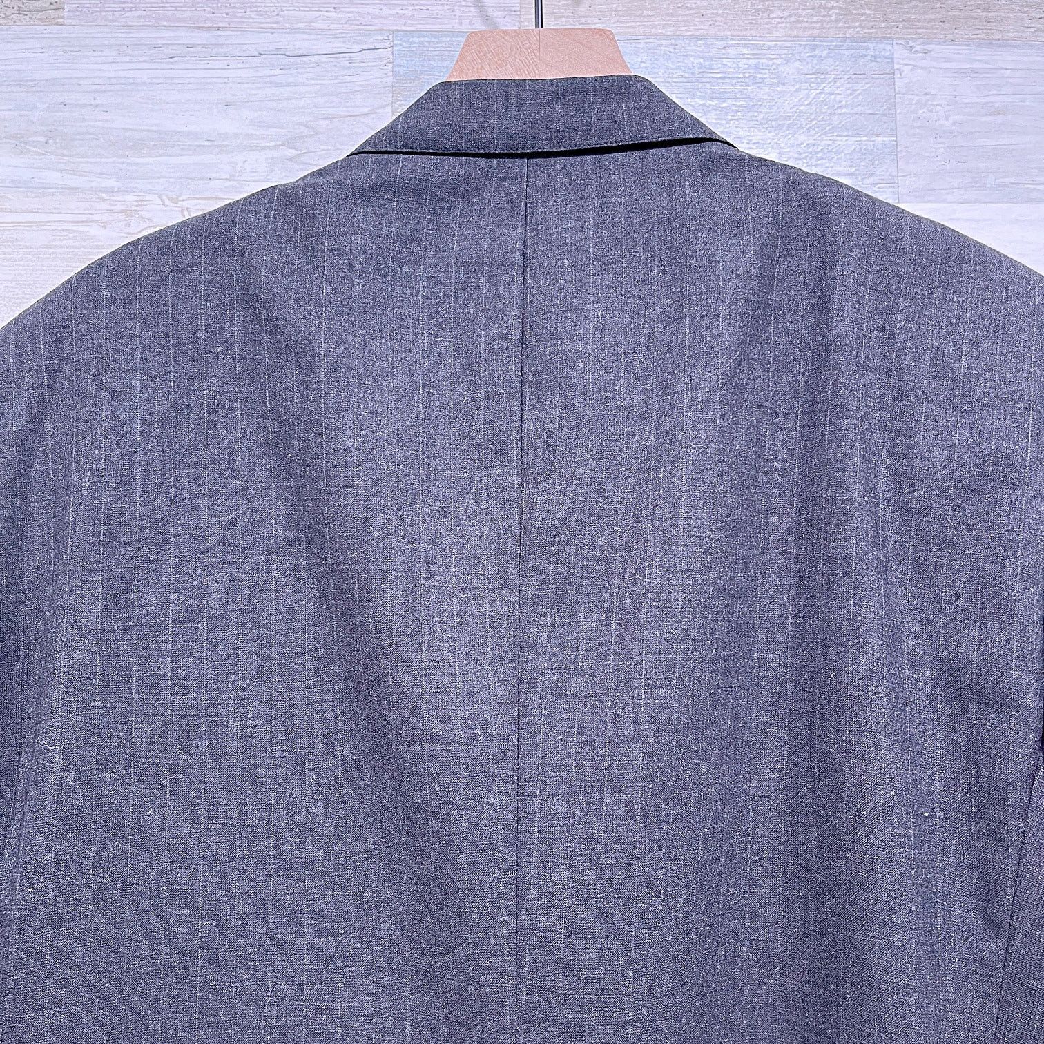 Brooks Brothers Brooks Brothers Brooksease Wool Suit Gray Stripe Mens 42R Size 42R - 7 Thumbnail