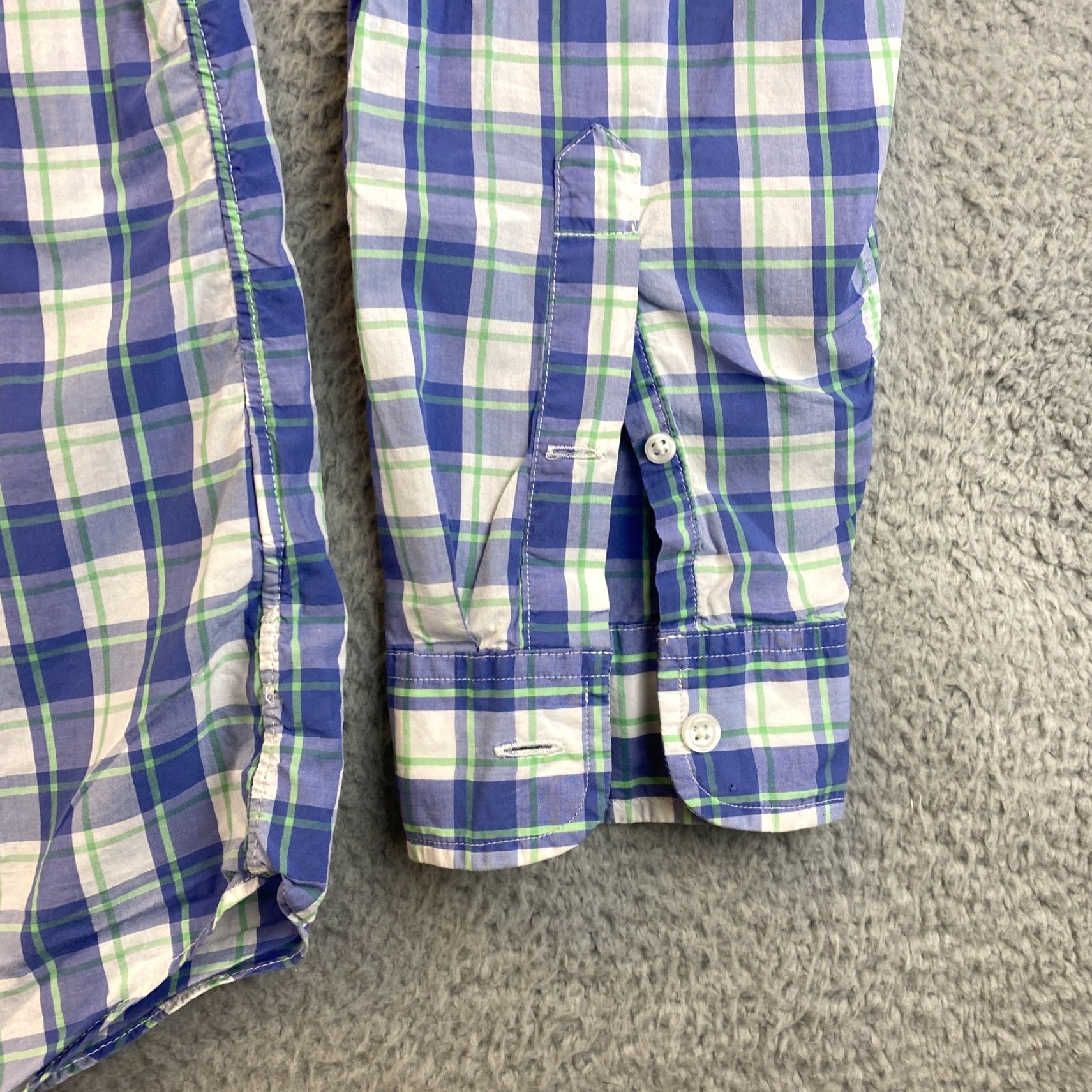 J.Crew J.CREW Slim Fit Button-Up Long Sleeve Shirt Mens L Plaid Cotton / 82-53 (Blue) Size US L / EU 52-54 / 3 - 2 Thumbnail