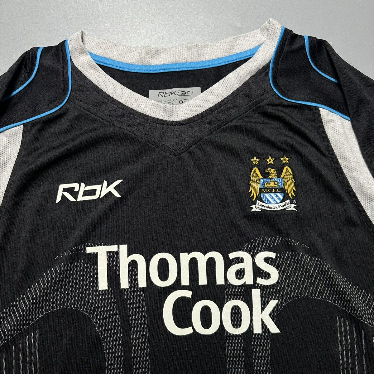 Reebok MAN CITY REEBOK 2005/2006 FOOTBALL AWAY JERSEY #21 HAMANN Size US XXL / EU 58 / 5 - 4 Thumbnail