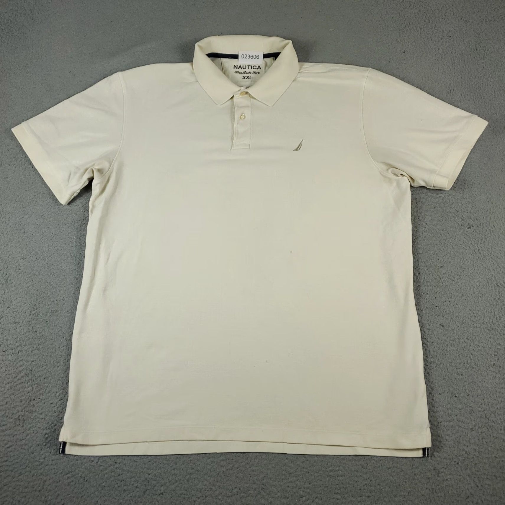 Nautica Nautica Polo Shirt Mens 2XL Ivory Casual Short Sleeve Adult Shirt Polo Ivory Nautica 2XL Mens Size US XXL / EU 58 / 5 - 3 Thumbnail