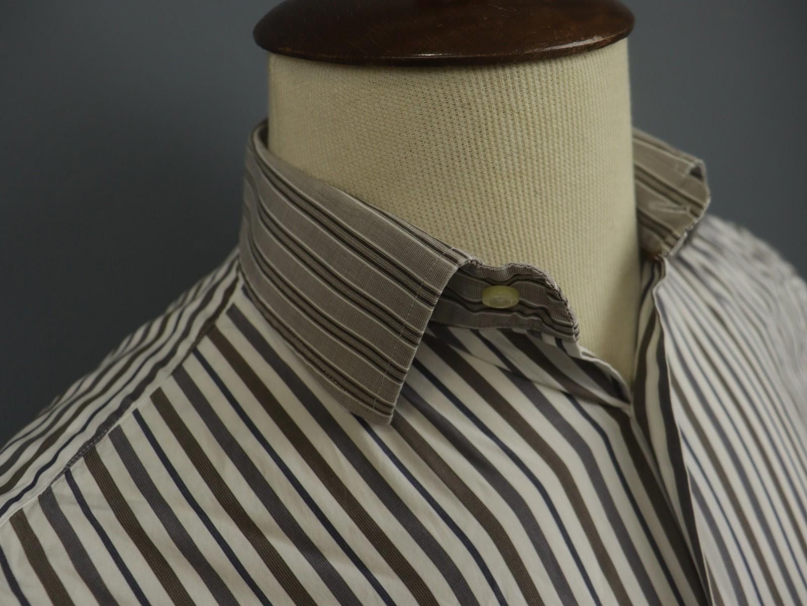Etro ETRO Multi Striped Cotton Collared Button-Up Shirt Size 39 Size US M / EU 48-50 / 2 - 5 Thumbnail