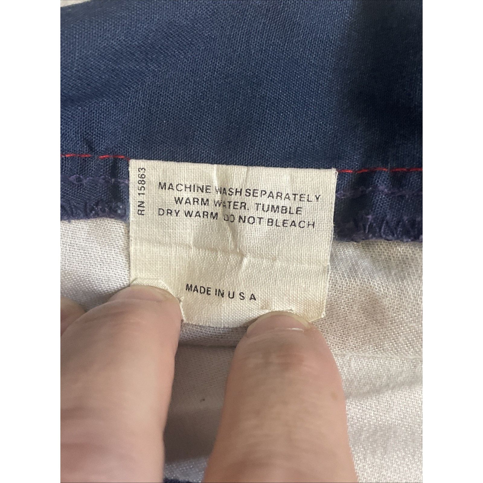 Sears Vintage 70s Sears Activewear Running Shorts Navy Mens 34 Size US 34 / EU 50 - 15 Thumbnail