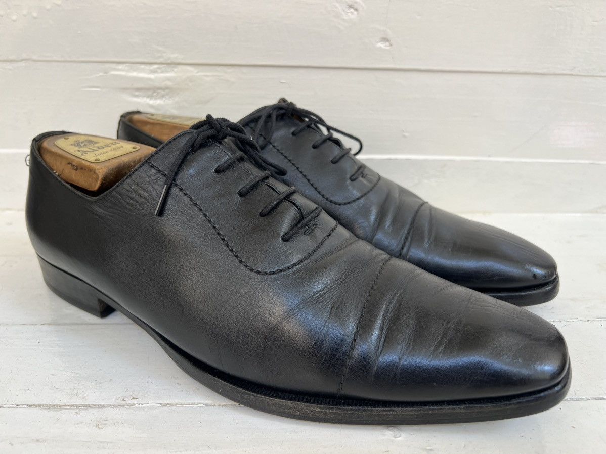 Gucci Gucci 181849 Black Leather Lace-up Cap Toe Oxford Dress Shoe Size US 10 / EU 43 - 1 Thumbnail