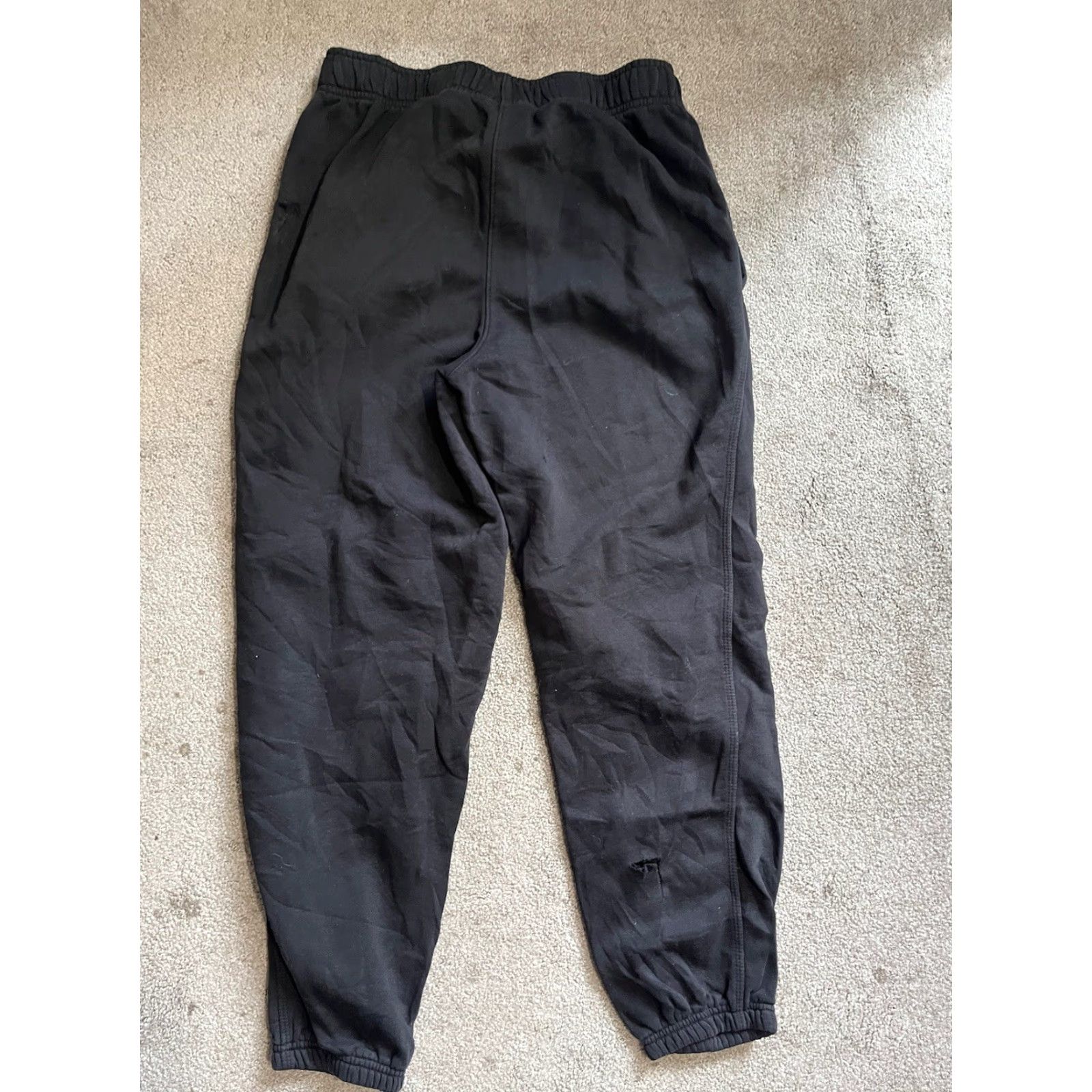 Champion Champion Sweatpants Men’s Medium Authentic Straight Pocket Logo Black Cotton Pants Size US 31 - 3 Thumbnail