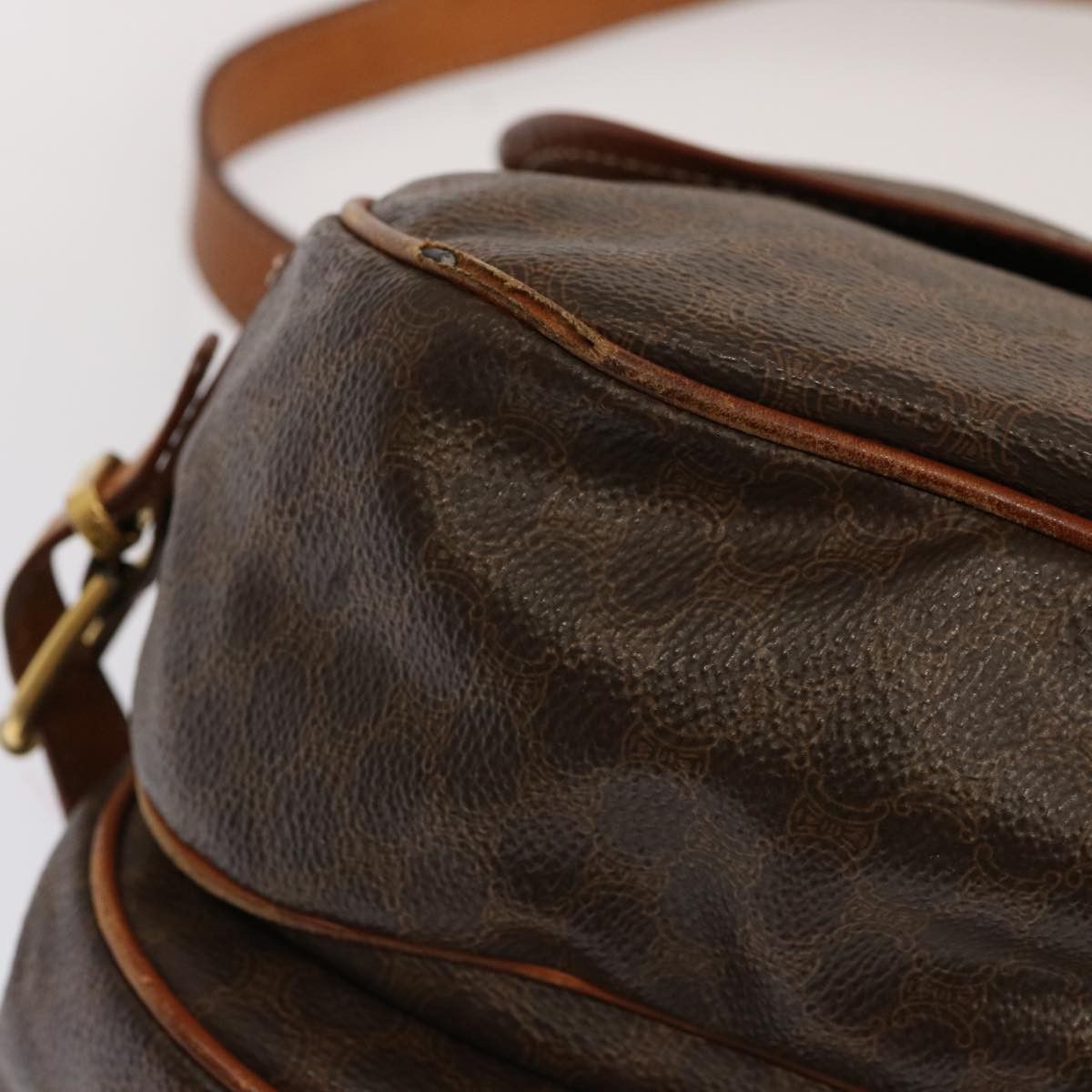 Celine CELINE Macadam Canvas Shoulder Bag Pvc Brown Size ONE SIZE - 14 Thumbnail