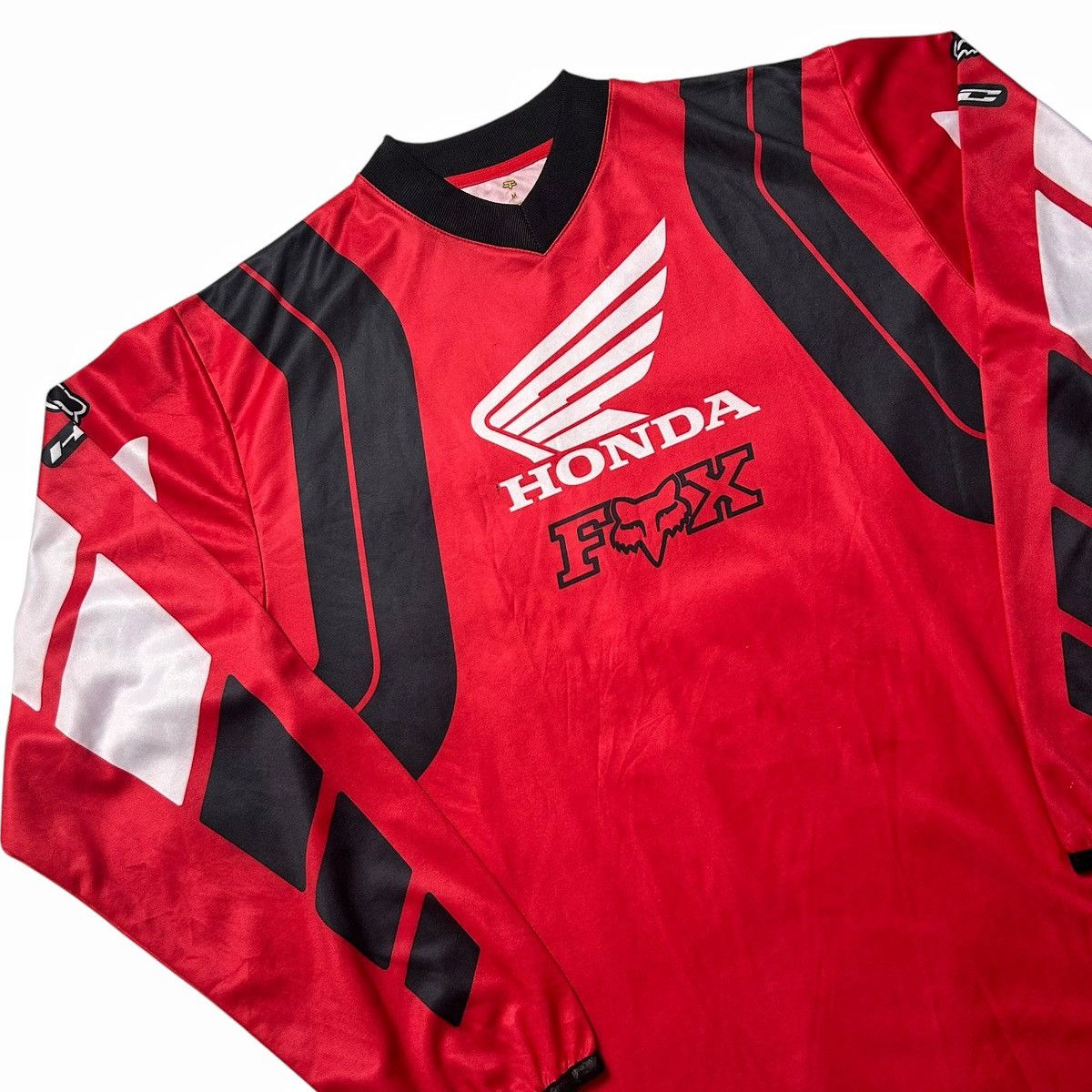 Fox Racing × Honda × Vintage Vintage 00s Honda Fox Racing Motocross Jersey Size US M / EU 48-50 / 2 - 5 Thumbnail