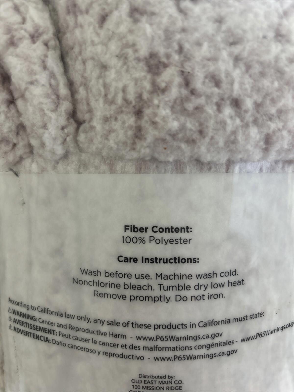 Designer One Comfort Teddy Sherpa Fleece Throw Blanket 50” x 60" Size ONE SIZE - 4 Thumbnail