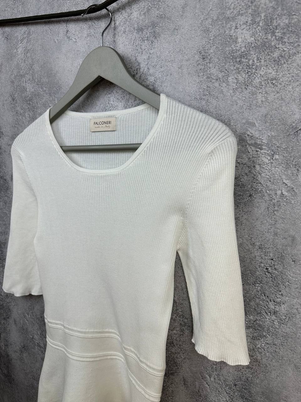 Other Falconeri Ribbed Knit Peplum Top 3/4 Sleeve Luxury Size M / US 6-8 / IT 42-44 - 6 Thumbnail