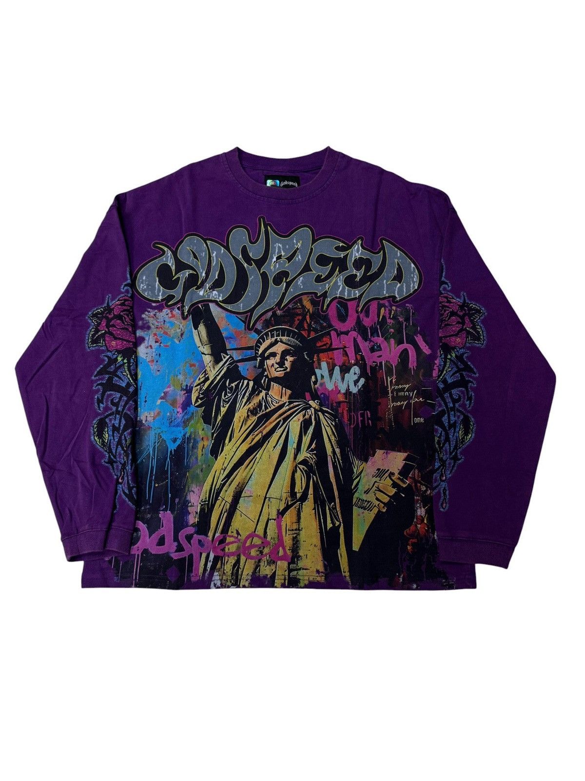 Godspeed Godspeed 'Vandal' LS Grape Tee Size US S / EU 44-46 / 1 - 1 Thumbnail