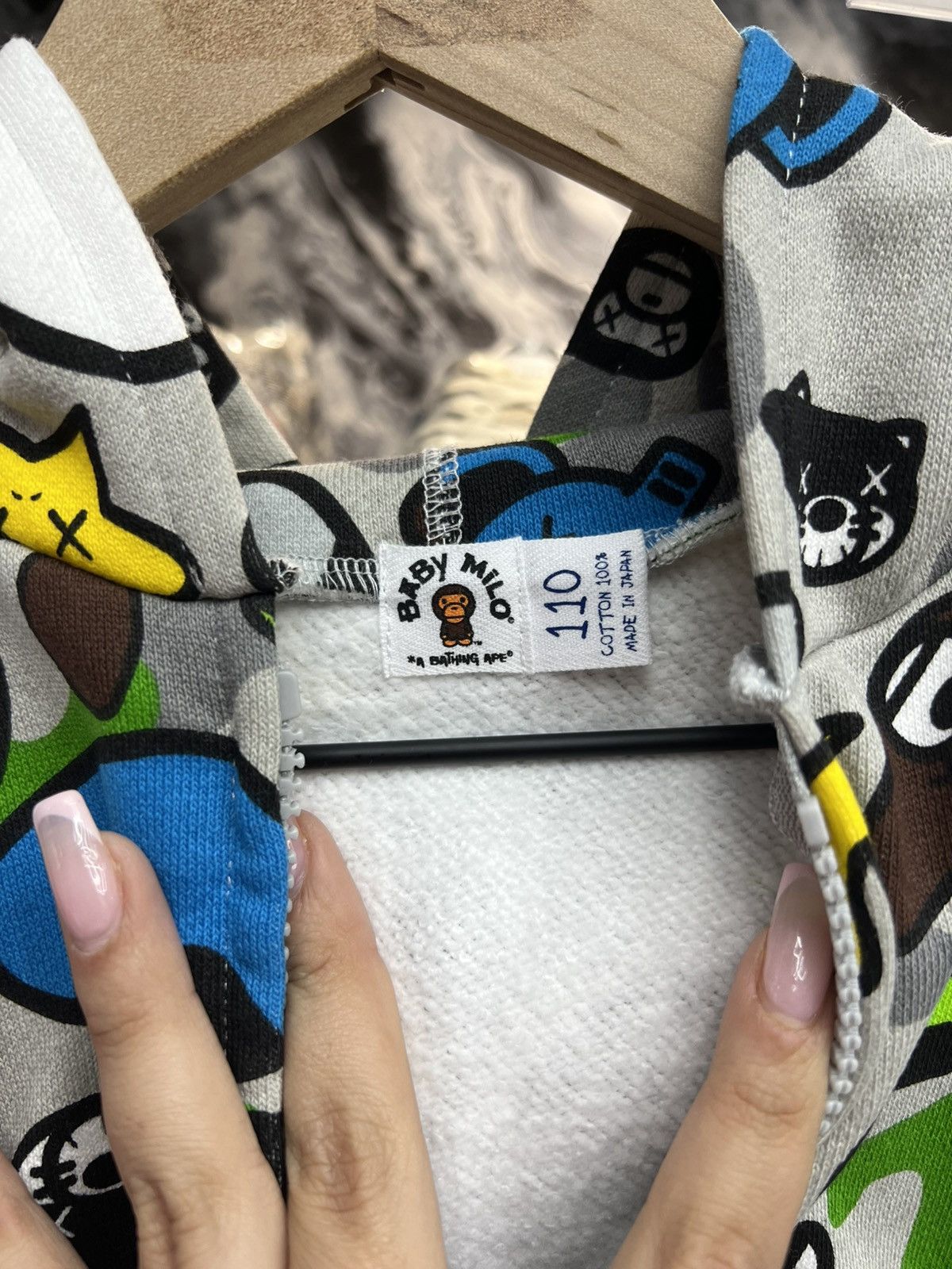 Bape Bape Baby Milo Zip Sweatshirt Size US XXS / EU 40 - 7 Thumbnail