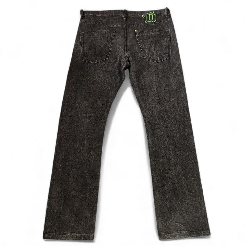 Hypebeast 🔥🇯🇵 90s Japanese Black Denim Whyworks Jeans Size US 34 / EU 50 - 2 Thumbnail