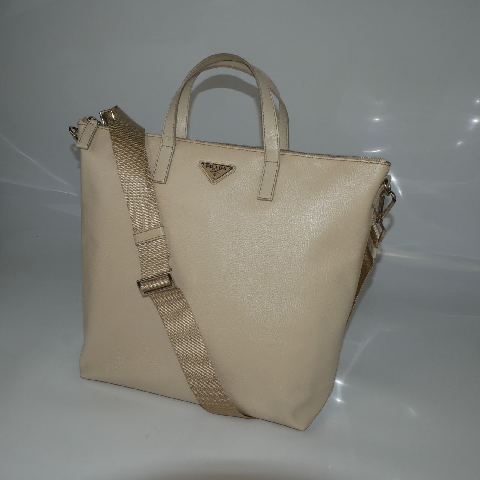 Prada Prada Saffiano Leather Travel Tote Bag Size ONE SIZE - 2 Thumbnail