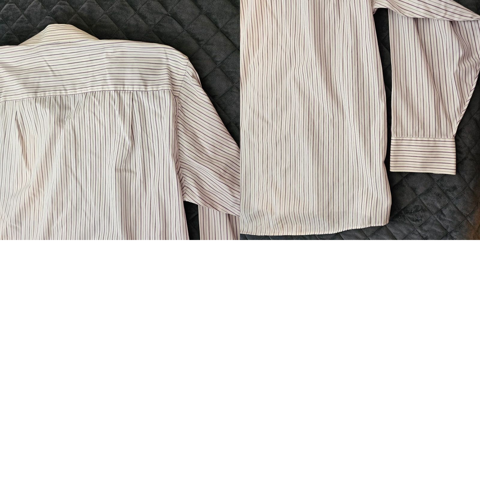 Geoffrey Beene Geoffrey Beene Shirt Button-Up 16.5 32/33 Men's Long Sleeve Cotton White Stripe Size US XL / EU 56 / 4 - 8 Thumbnail