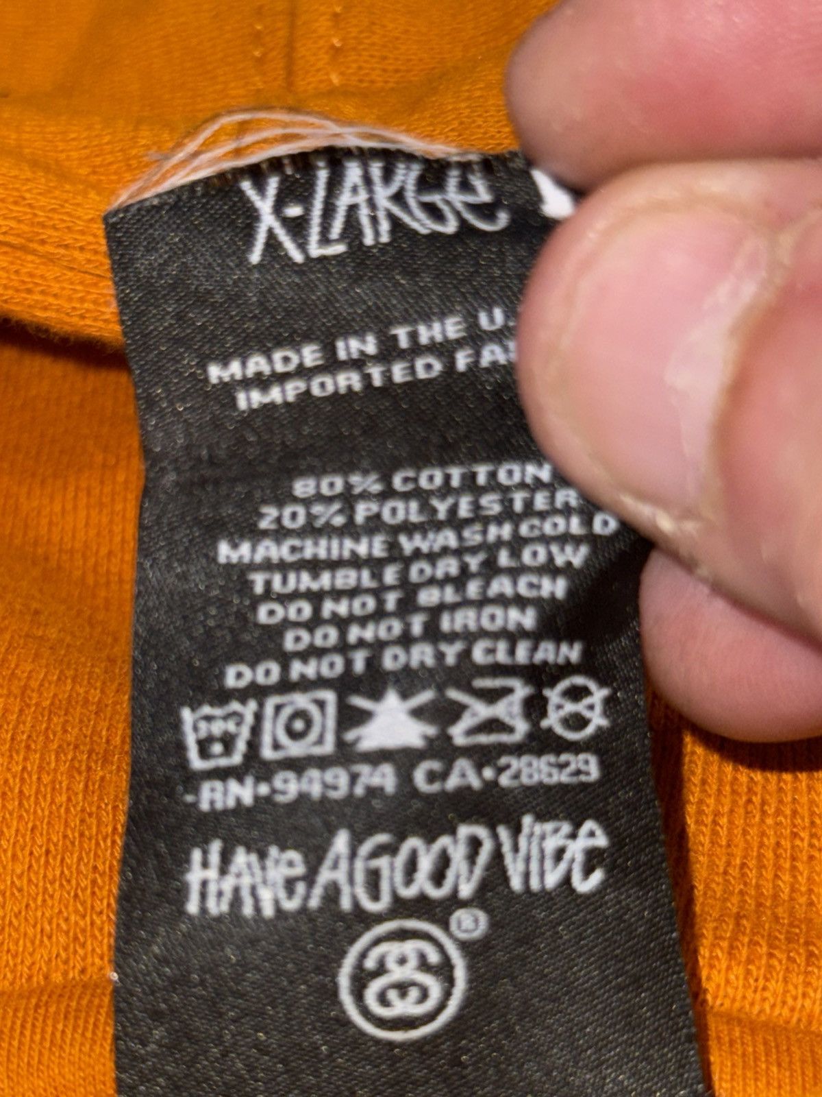 Stussy Stussy Singapore Chapter Hoodie Orange Size XL Size US XL / EU 56 / 4 - 3 Thumbnail
