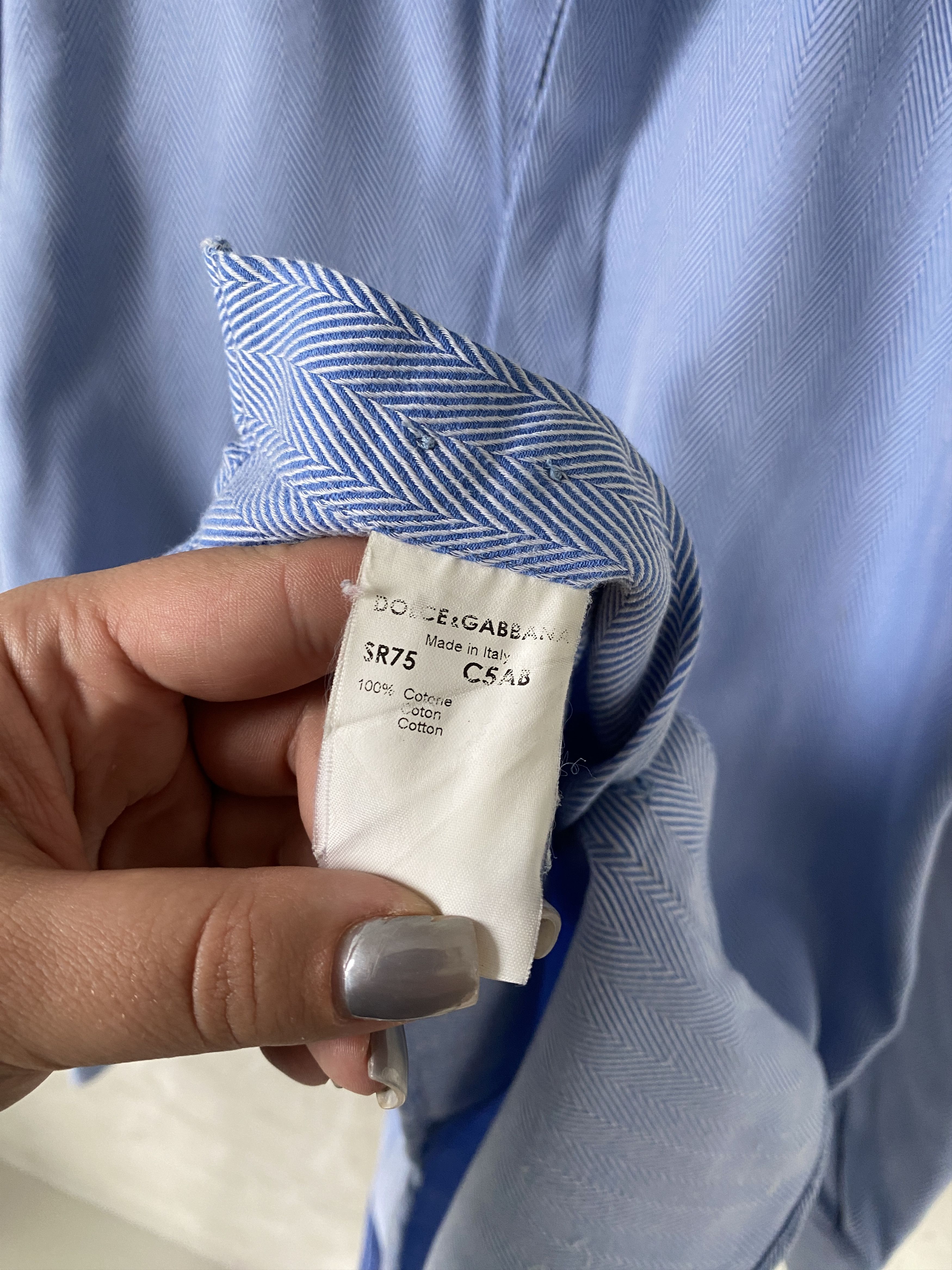 Dolce & Gabbana Dolce & Gabbana casual formal blue shirt Size US S / EU 44-46 / 1 - 4 Thumbnail