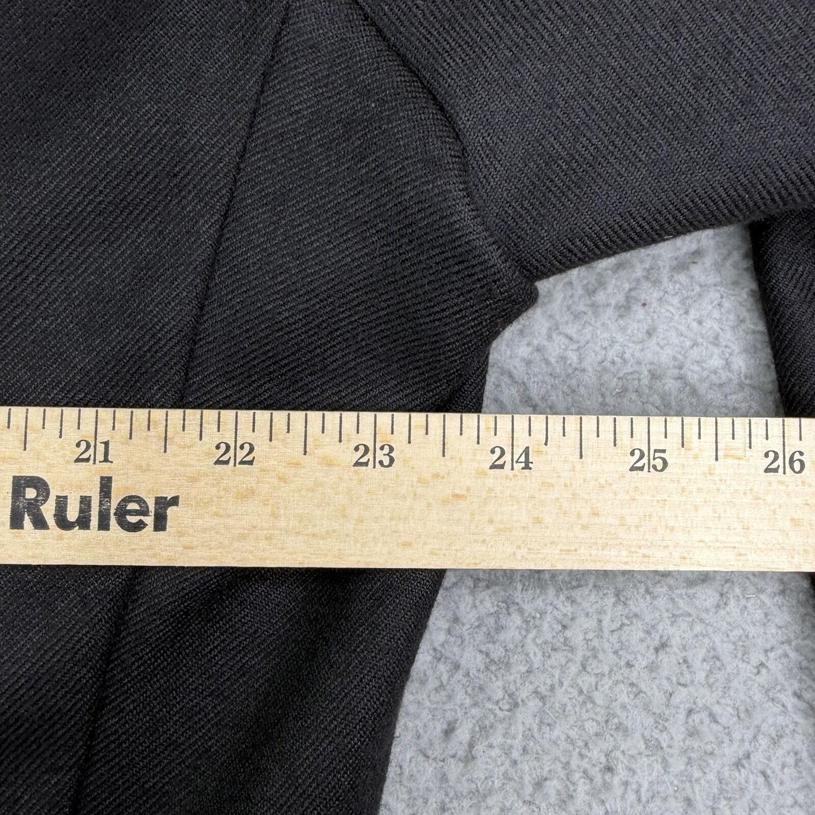 Loro Piana Loro Piana 100% Worsted Italian Cashmere Black Coat 48 Long Size 48L - 7 Thumbnail
