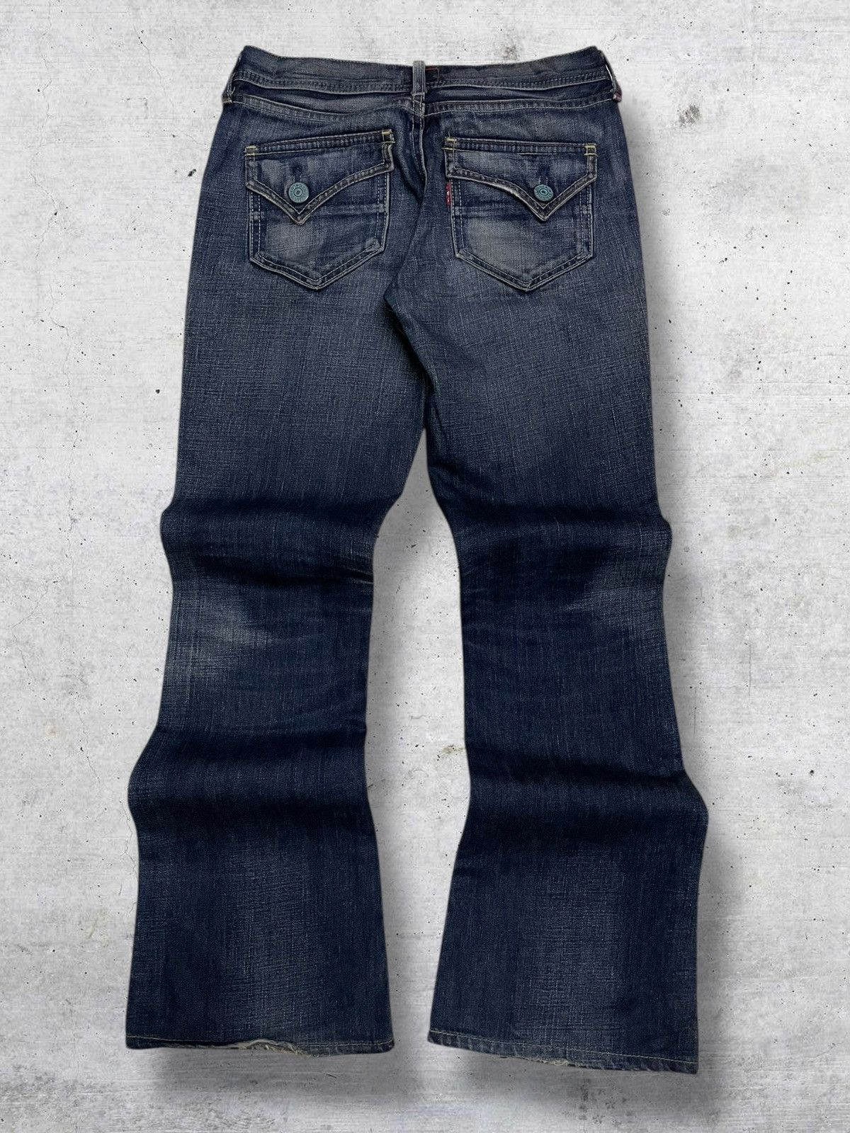 Levi's Vintage Clothing VINTAGE REDLOCK LEVIS USA DESIGNER 90S RIPPED FLARE DENIM Size US 28 / EU 44 - 8 Thumbnail