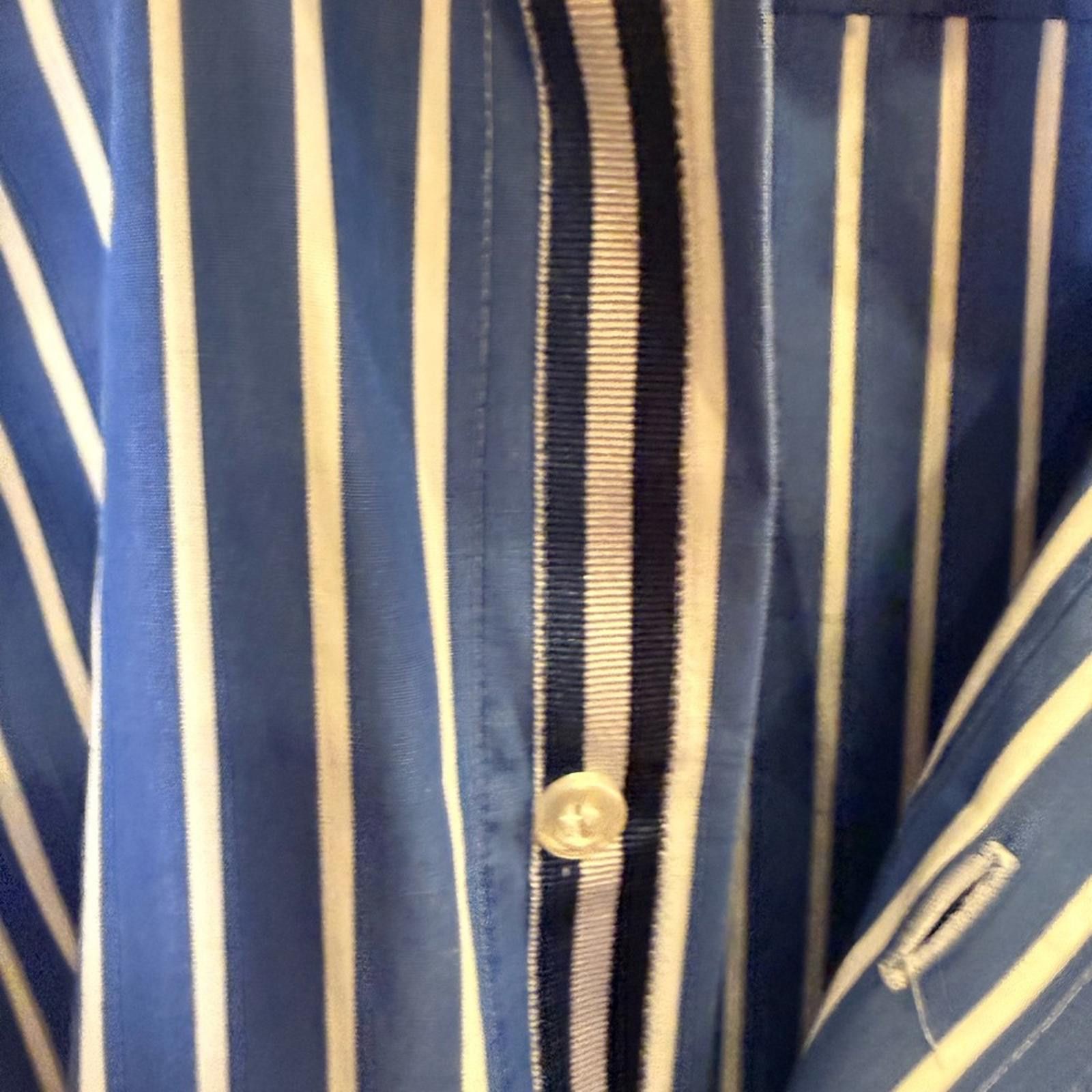 Paul & Shark Paul & Shark Men’s Navy and White Striped Shirt sz 42 Size US L / EU 52-54 / 3 - 5 Thumbnail