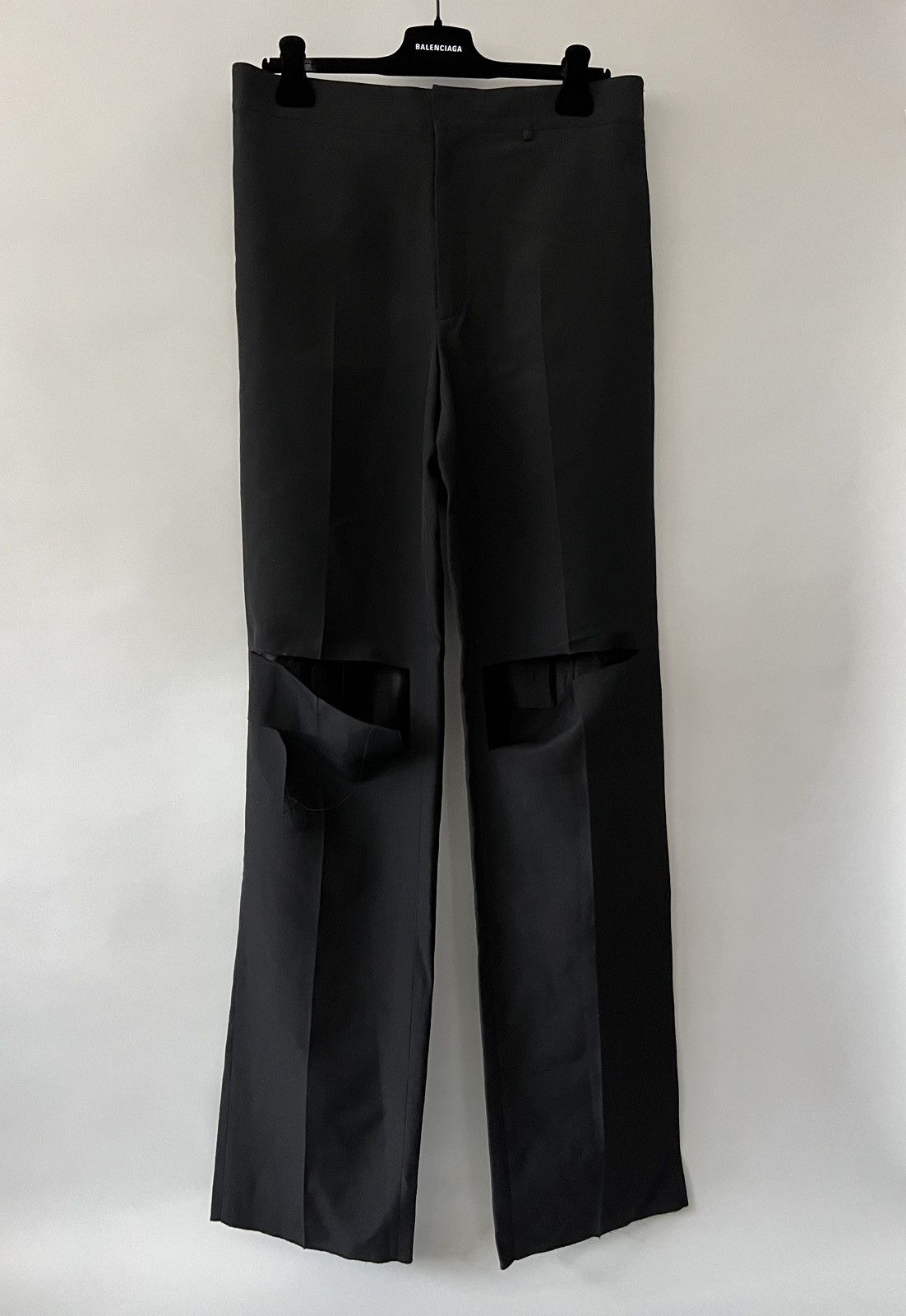 Givenchy Givenchy Ripped Wool Trousers Size US 34 / EU 50 - 6 Thumbnail