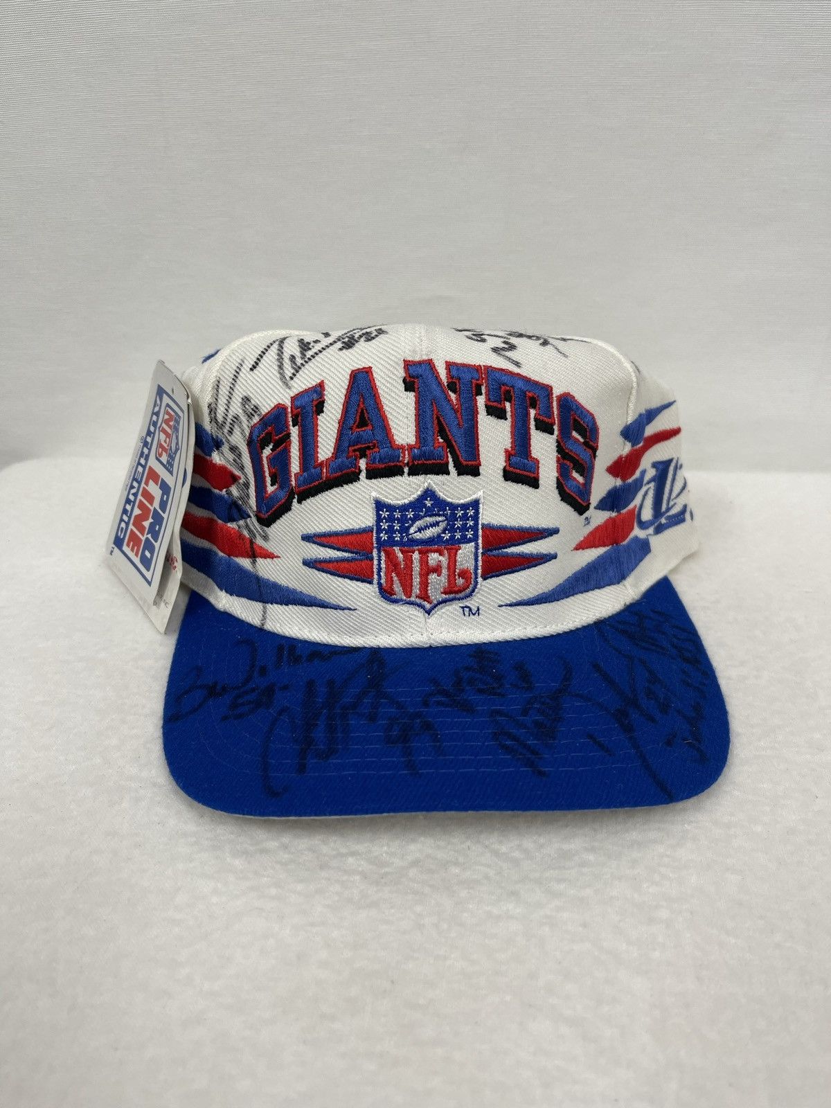 Lot of Vintage NFL NY Giants Pro Line Signed SnapBack Hat