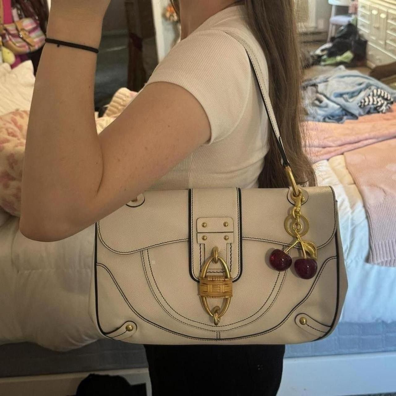 Salvatore Ferragamo Vintage Salvatore Ferragamo Shoulder Bag with Bamboo Lock Size ONE SIZE - 8 Thumbnail