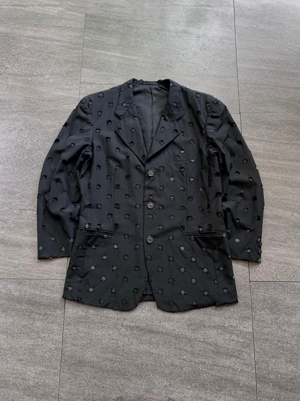 Issey Miyake FREE TAX! Punch Hole Blazer Jacket - Medium Size US M / EU 48-50 / 2 - 1 Thumbnail