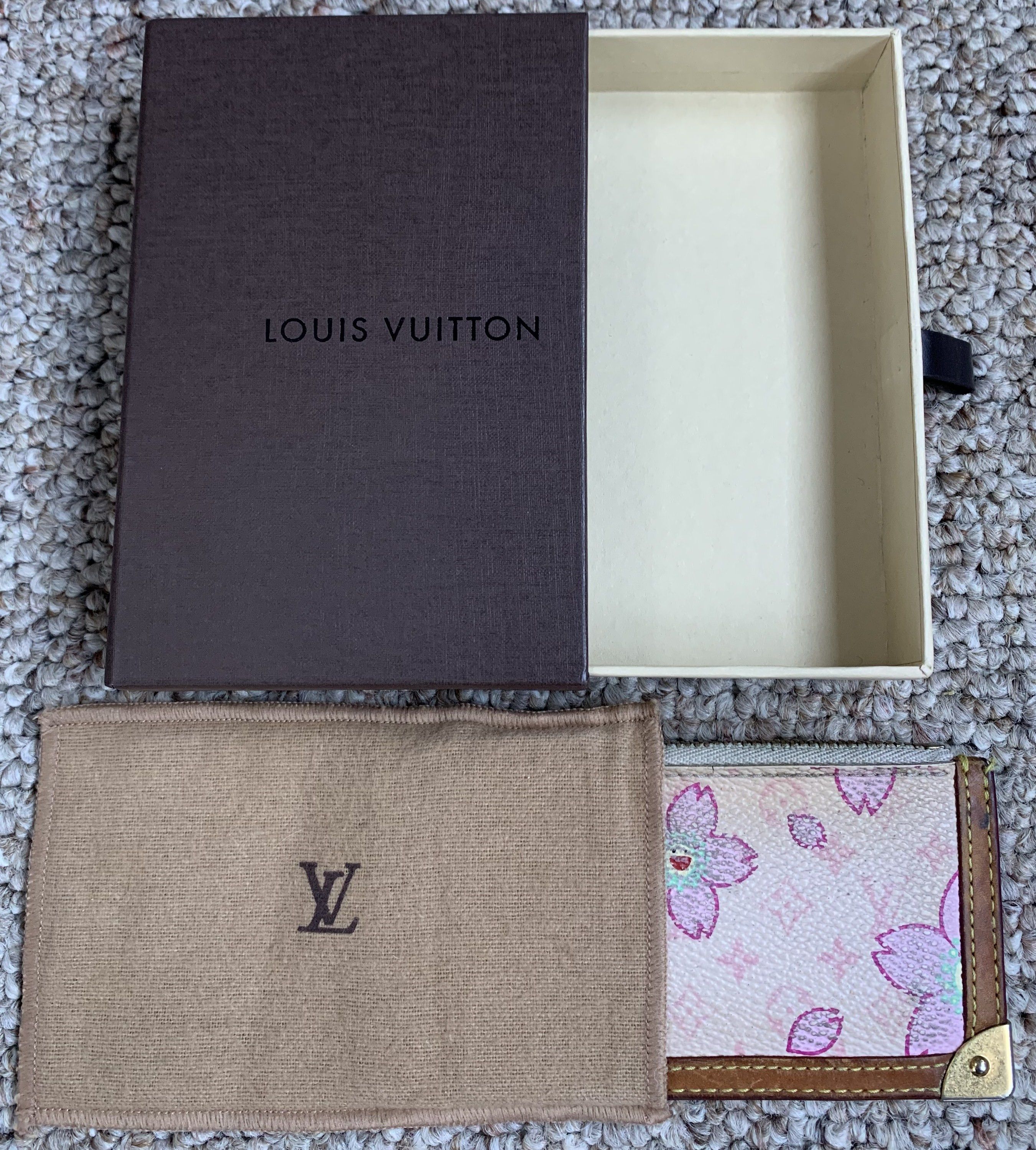 Louis Vuitton × Takashi Murakami S/S 2003 Louis Vuitton Murakami Cherry Blossom Zip Pouch Size ONE SIZE - 12 Thumbnail