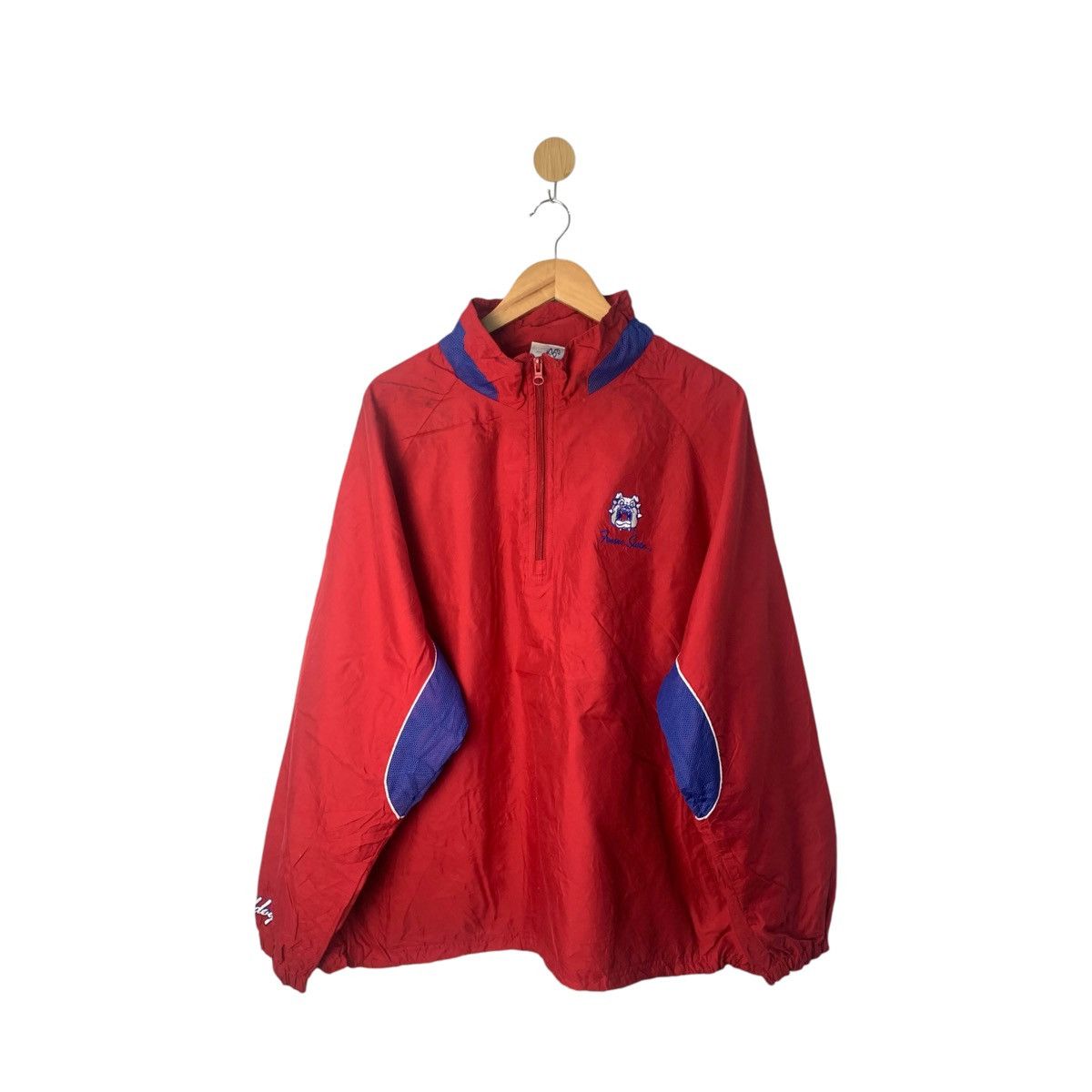 Vintage Vintage Fresno State Bulldogs Men Windbreaker Jacket Size US XL / EU 56 / 4 - 1 Thumbnail