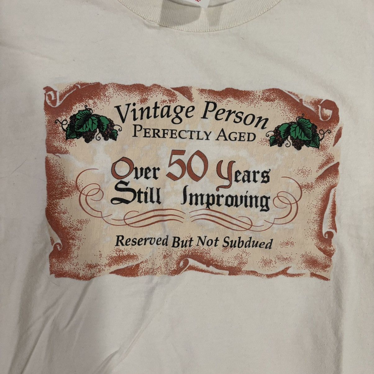 Anvil Vintage Person 50 years old Tee white Size XL Size US XL / EU 56 / 4 - 2 Thumbnail