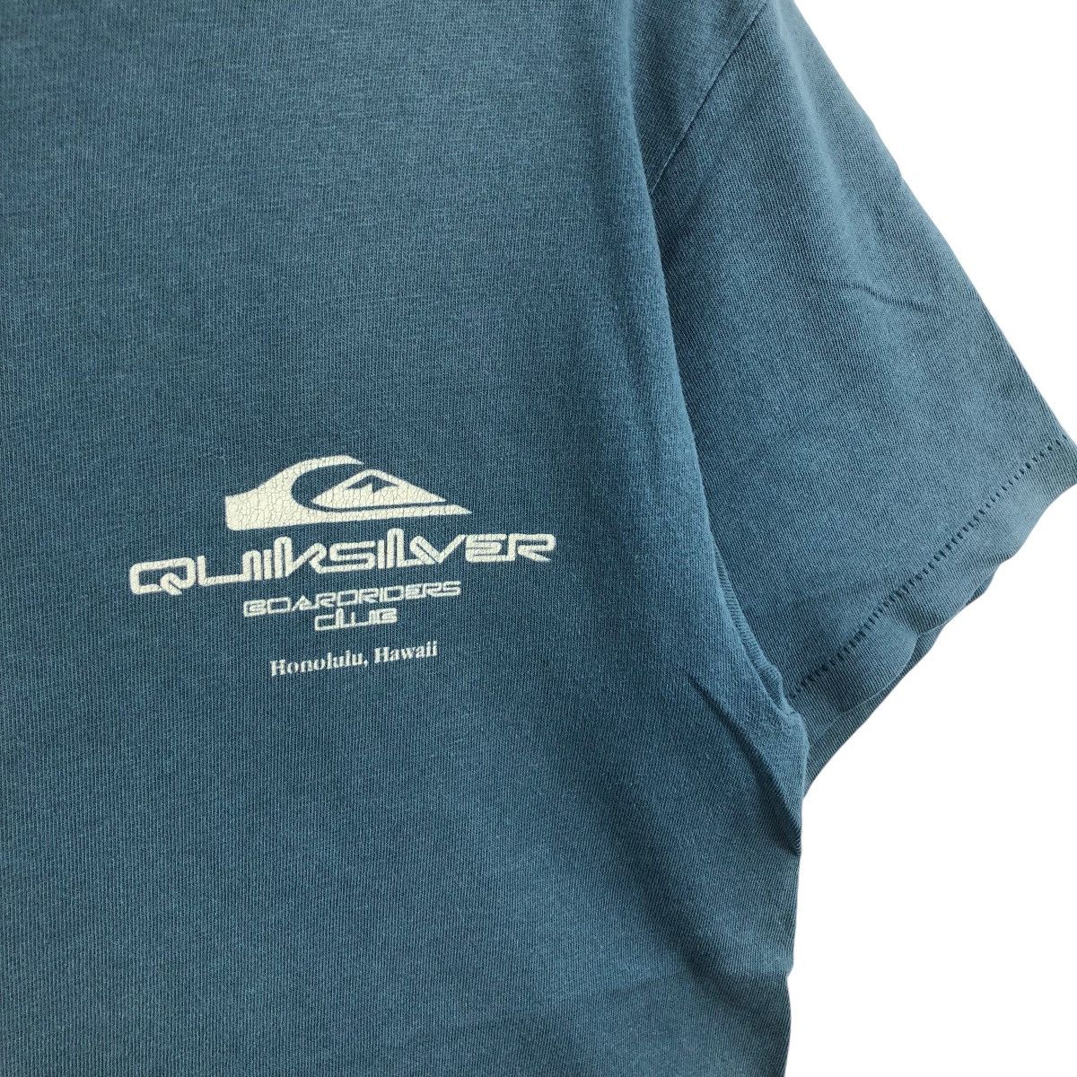 Quiksilver × Vintage Vintage 90s QUIKSILVER Hanes Tag Tee Shirt Surfing Style Size US M / EU 48-50 / 2 - 3 Thumbnail
