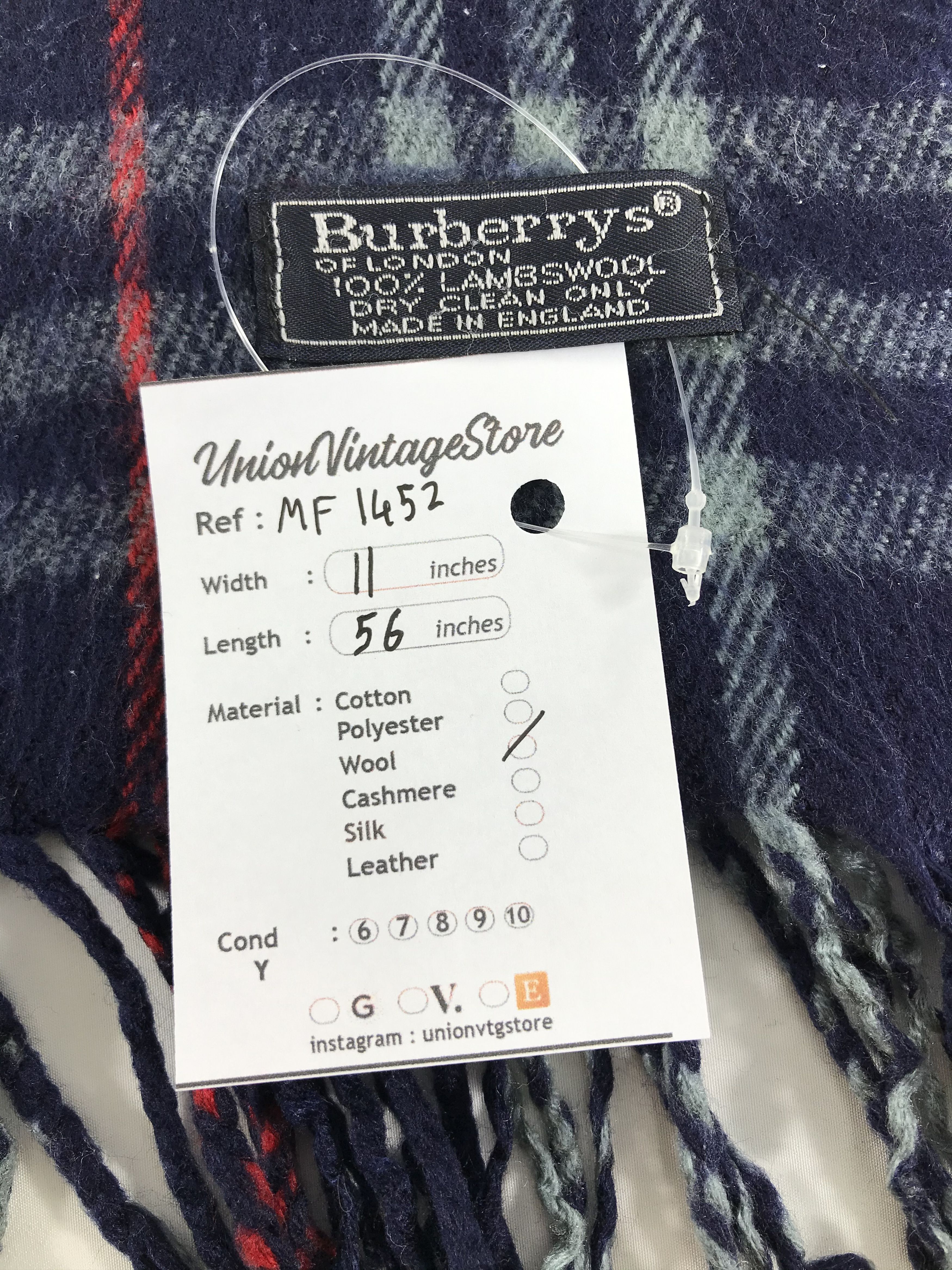 Burberry Vintage Burberry Scarf/Muffler/Neckwear MF1452 Size ONE SIZE - 4 Thumbnail