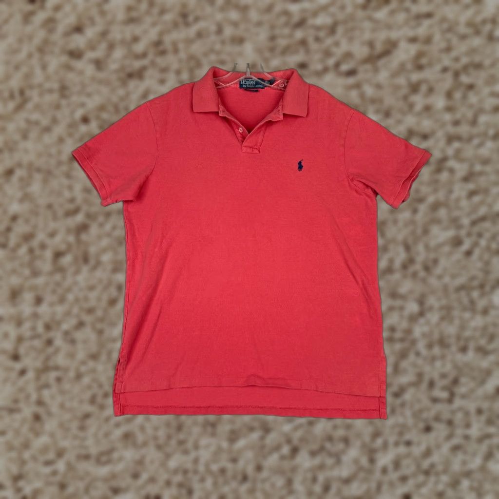 Ralph Lauren VINTAGE Ralph Lauren Polo Shirt Men XL Pink Slim Fit Polo Shirt Size US XL / EU 56 / 4 - 1 Thumbnail