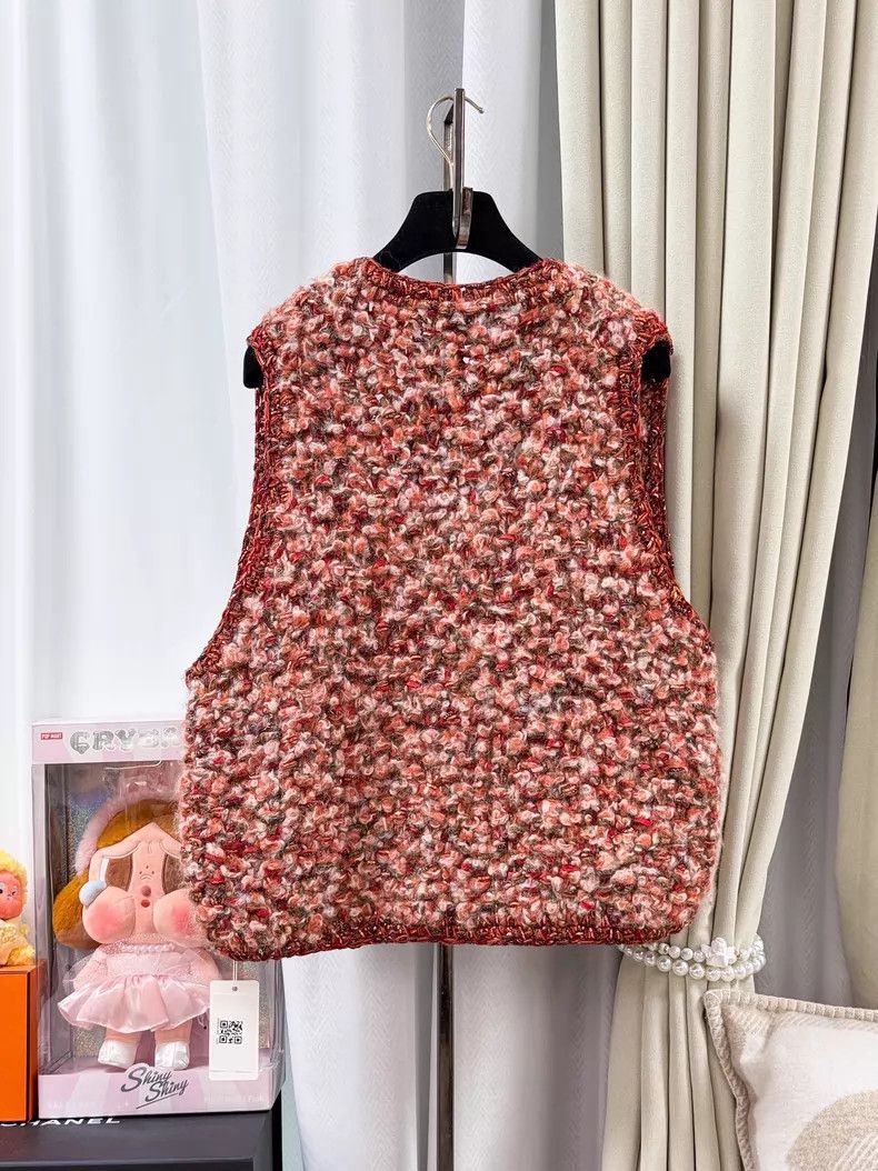 Chanel Chanel Orange woven tweed vest jacket Size XS / US 0-2 / IT 36-38 - 3 Thumbnail