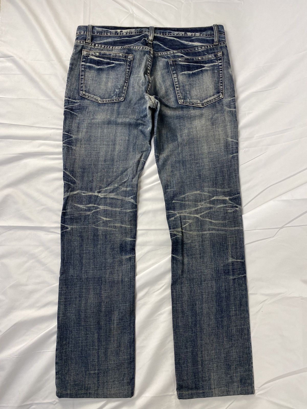 Japanese Brand 2000 Rupert Edge Washed Japanese Punk Style Jeans Denims Size US 35 - 12 Thumbnail