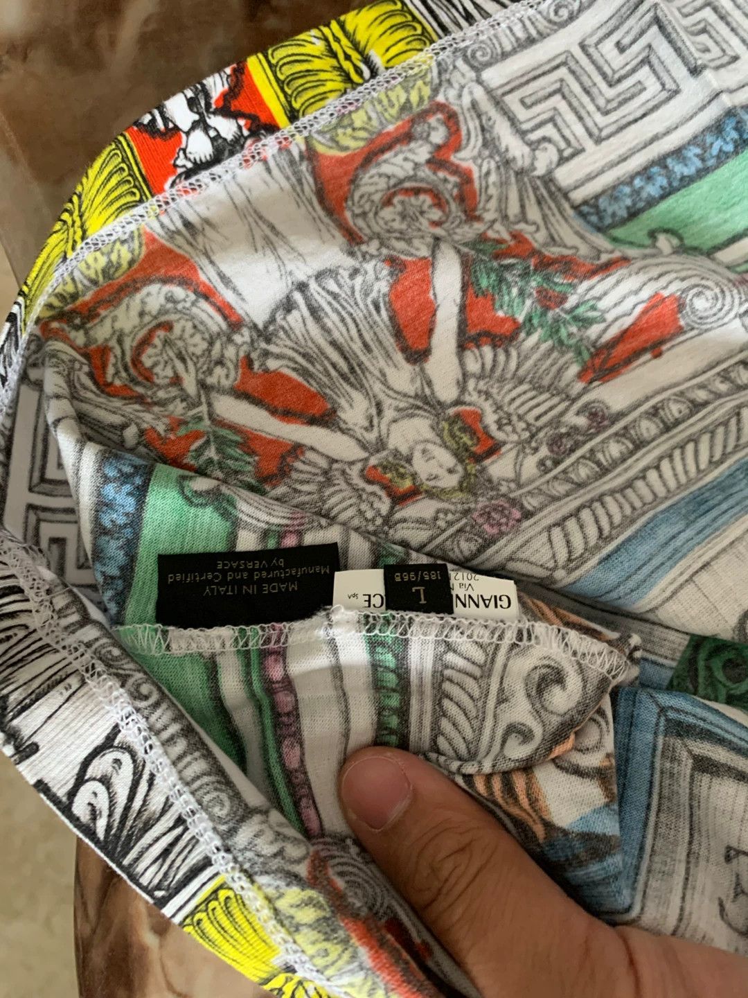 Versace Versace 99 New L Baroque Medusa Print SS T - shirt Size US L / EU 52-54 / 3 - 4 Thumbnail