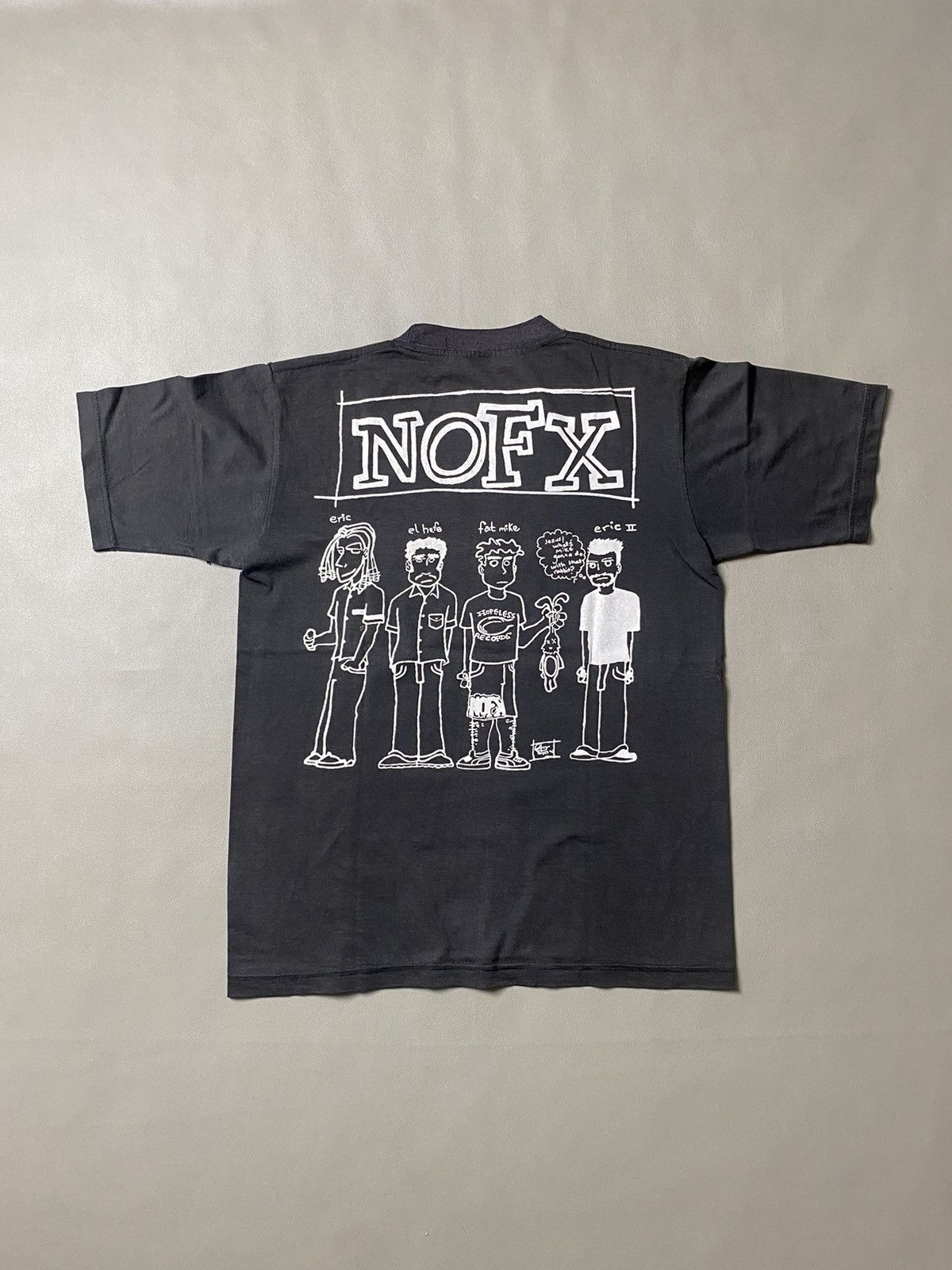 Band Tees × Vintage RARE Vintage Nofx Bottles To The Ground Tshirt Size US L / EU 52-54 / 3 - 2 Thumbnail