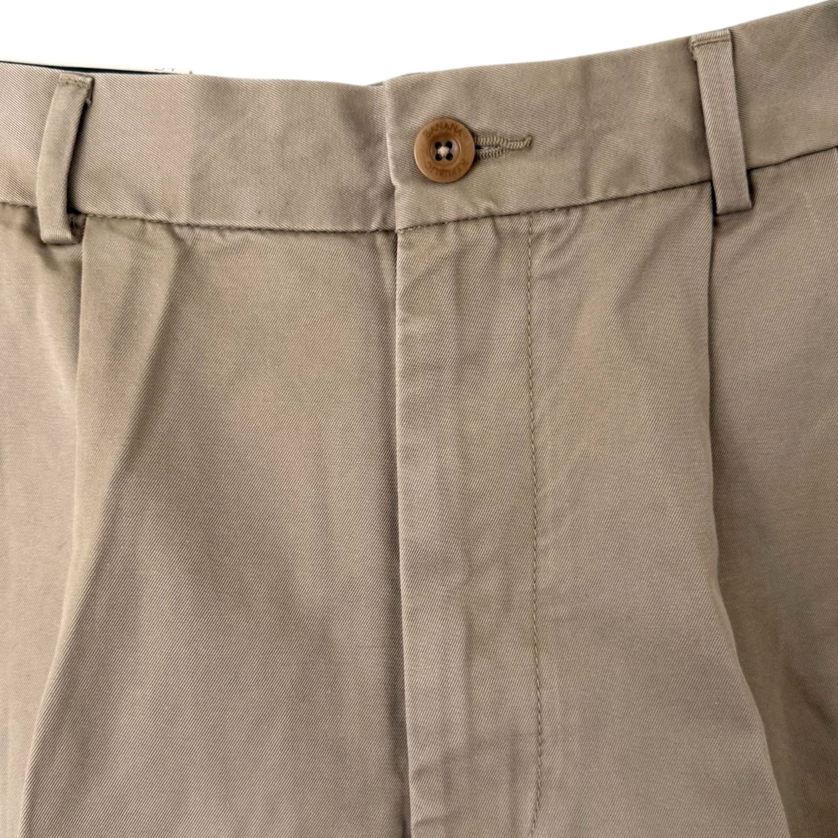 Banana Republic VINTAGE Banana Republic Pleated Chino Short Mens 34 Tan Khaki Safari Preppy NEW Short Chino Mens 34 Tan Size US 34 / EU 50 - 5 Thumbnail